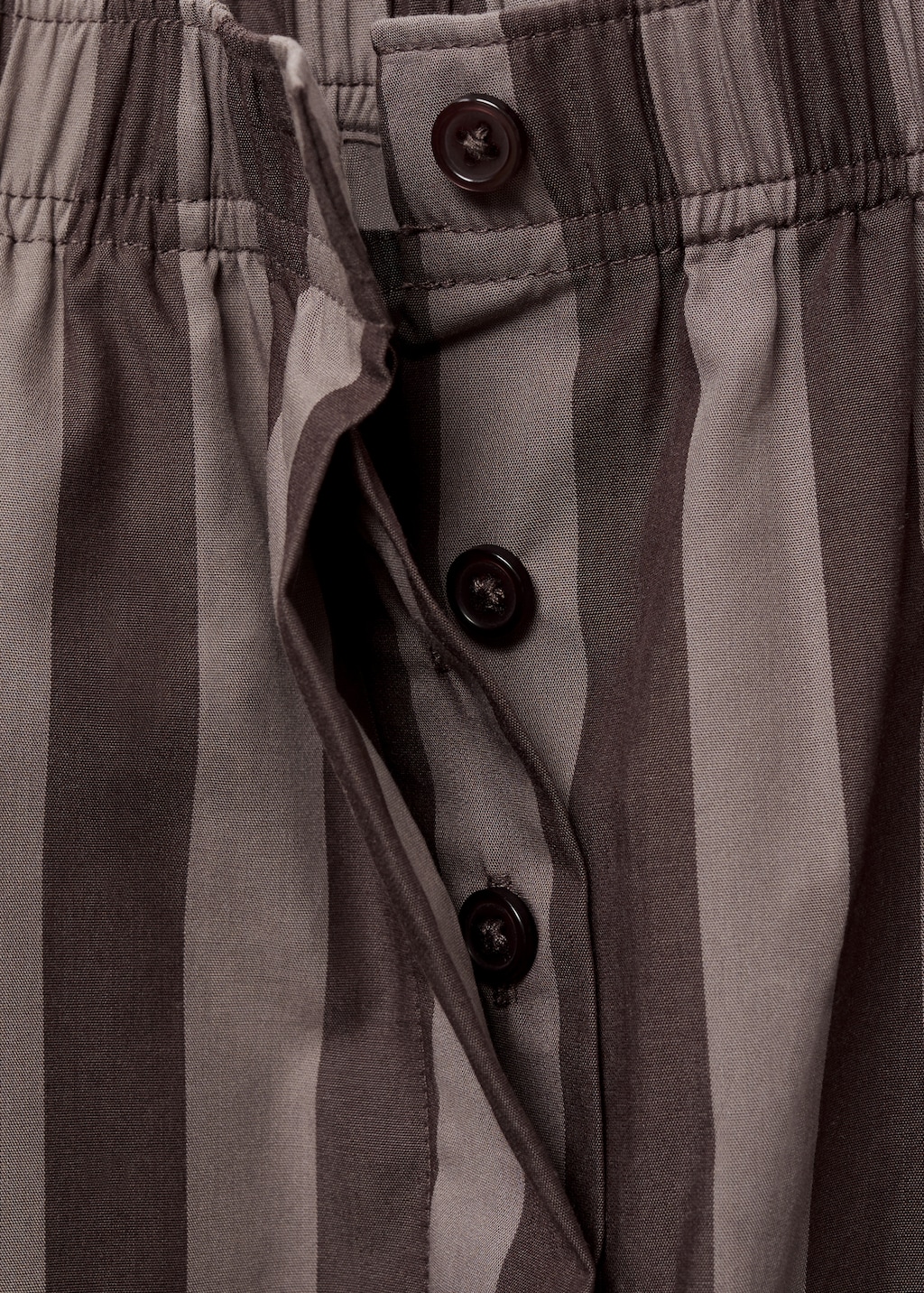 Woven striped pajama pants