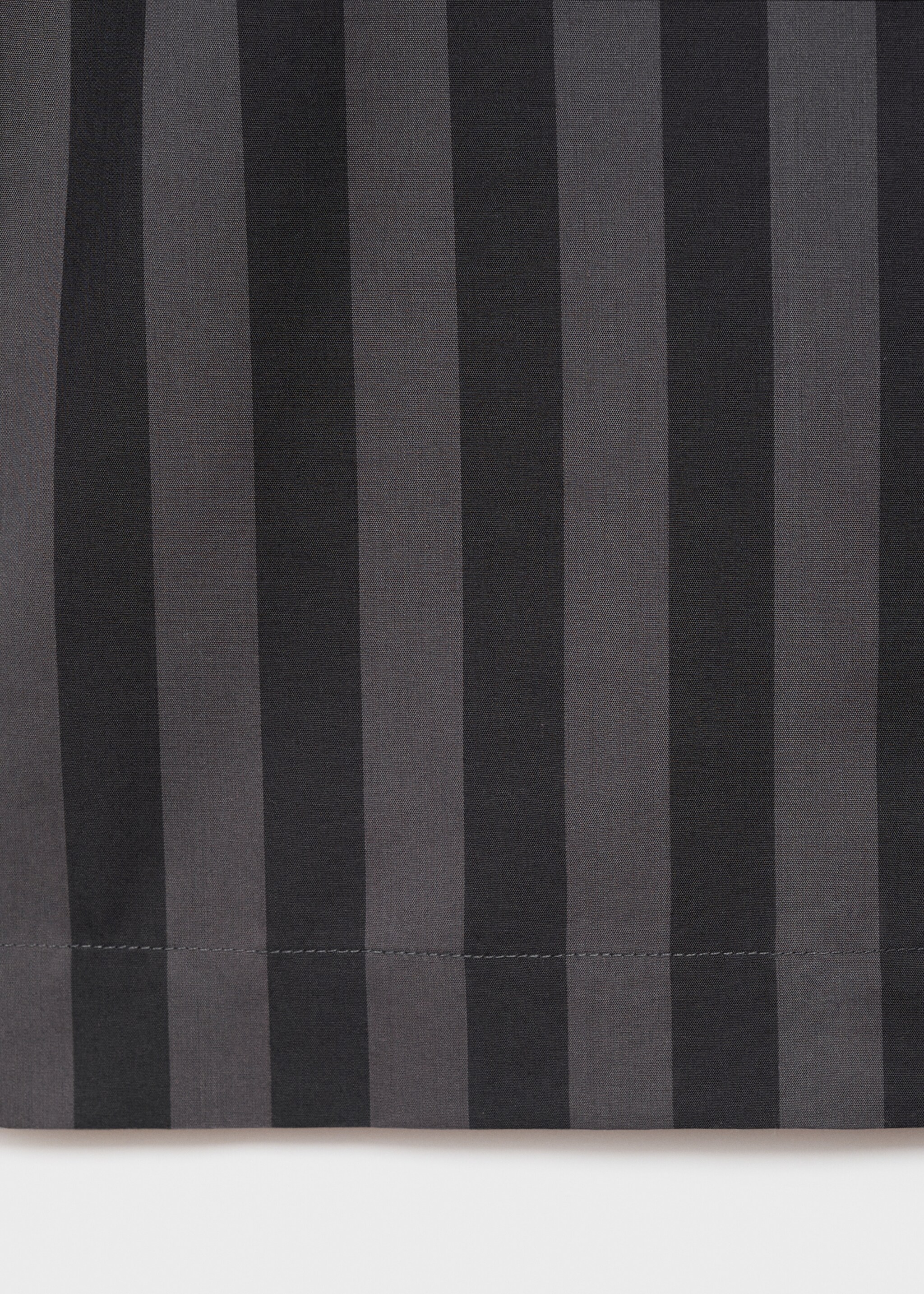 Woven striped pyjama trousers - Details of the article 0, Grey. Ref: 17014113-00.
