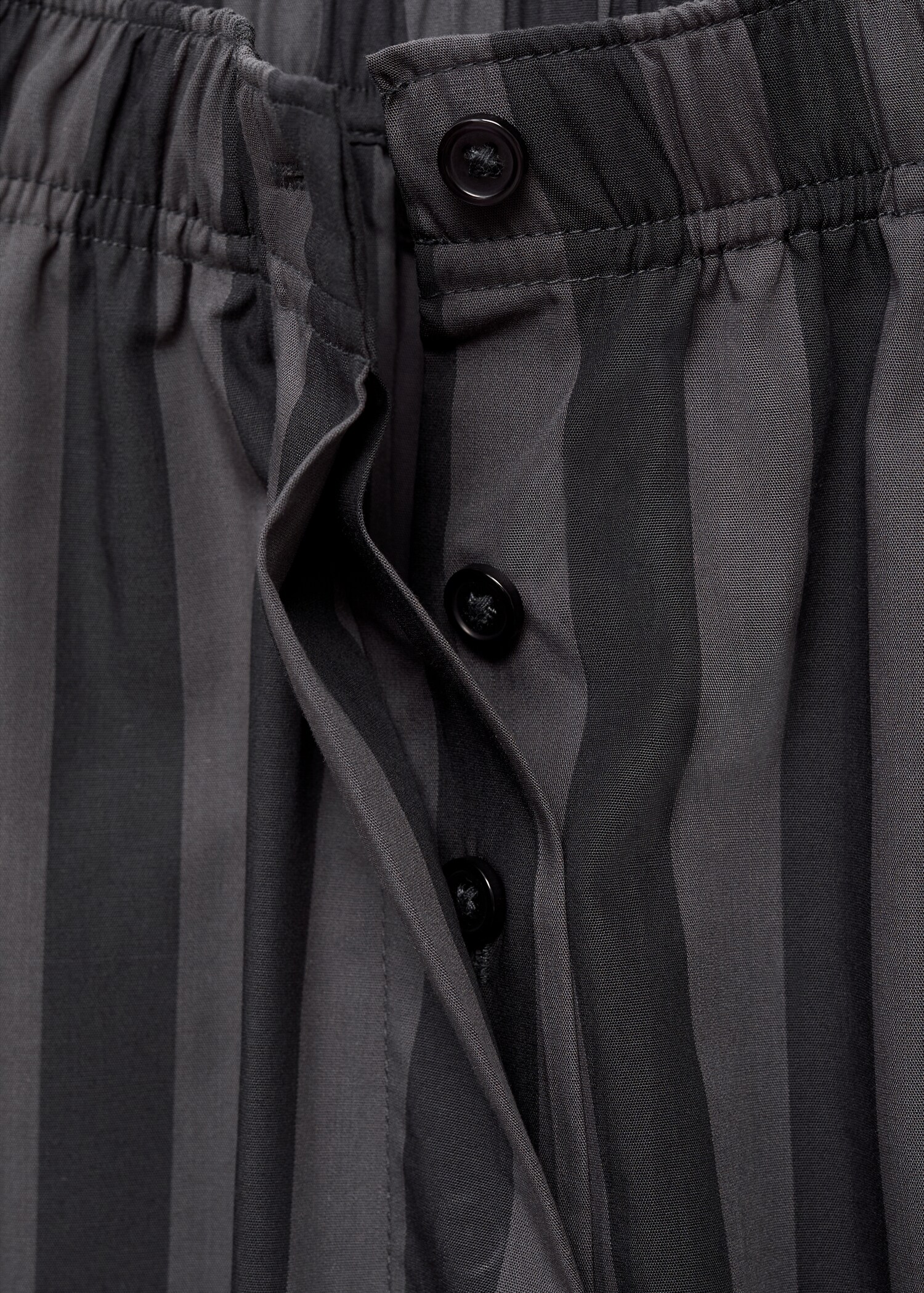 Woven striped pyjama trousers - Details of the article 8