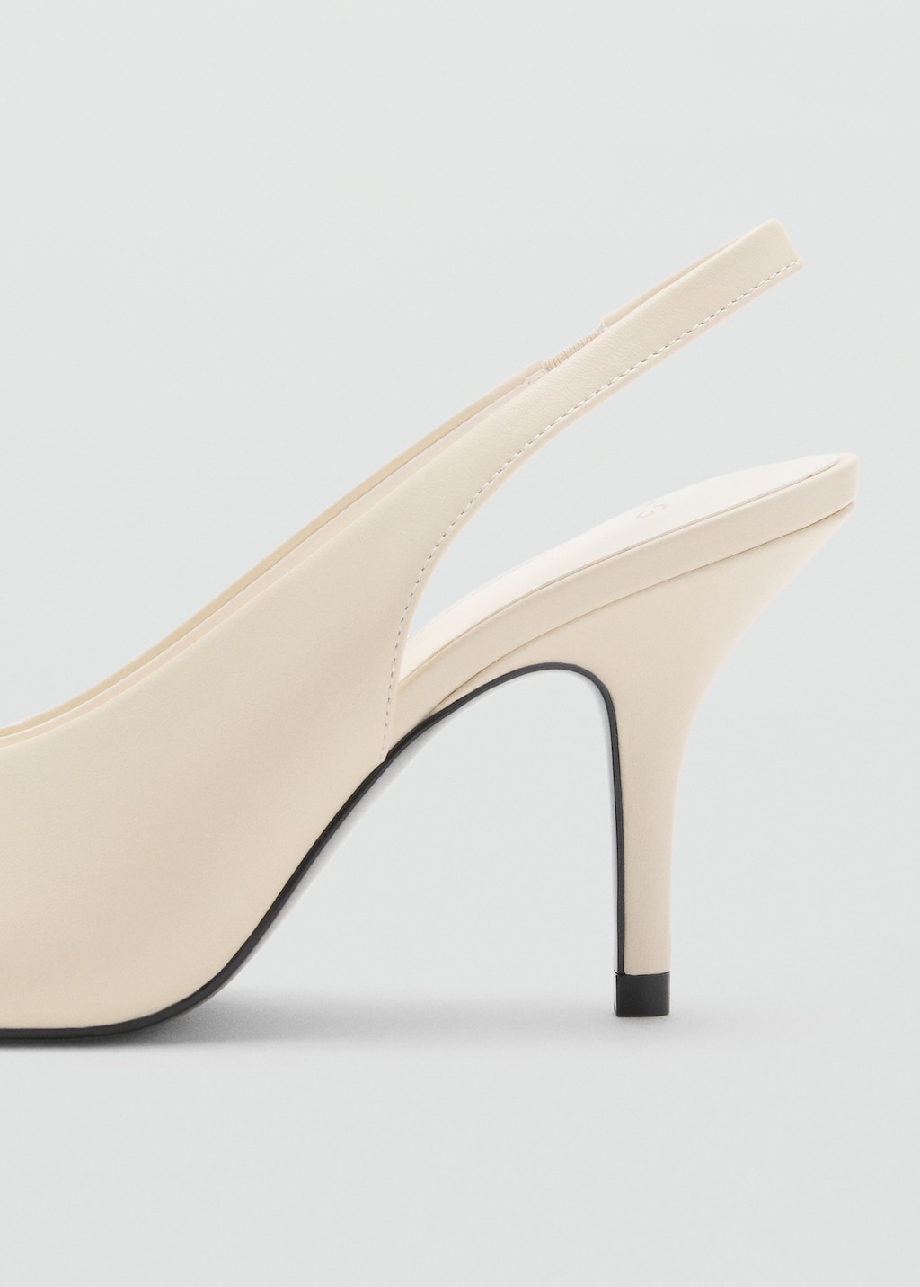 Leather peep-toe high-heeled shoes - image 3