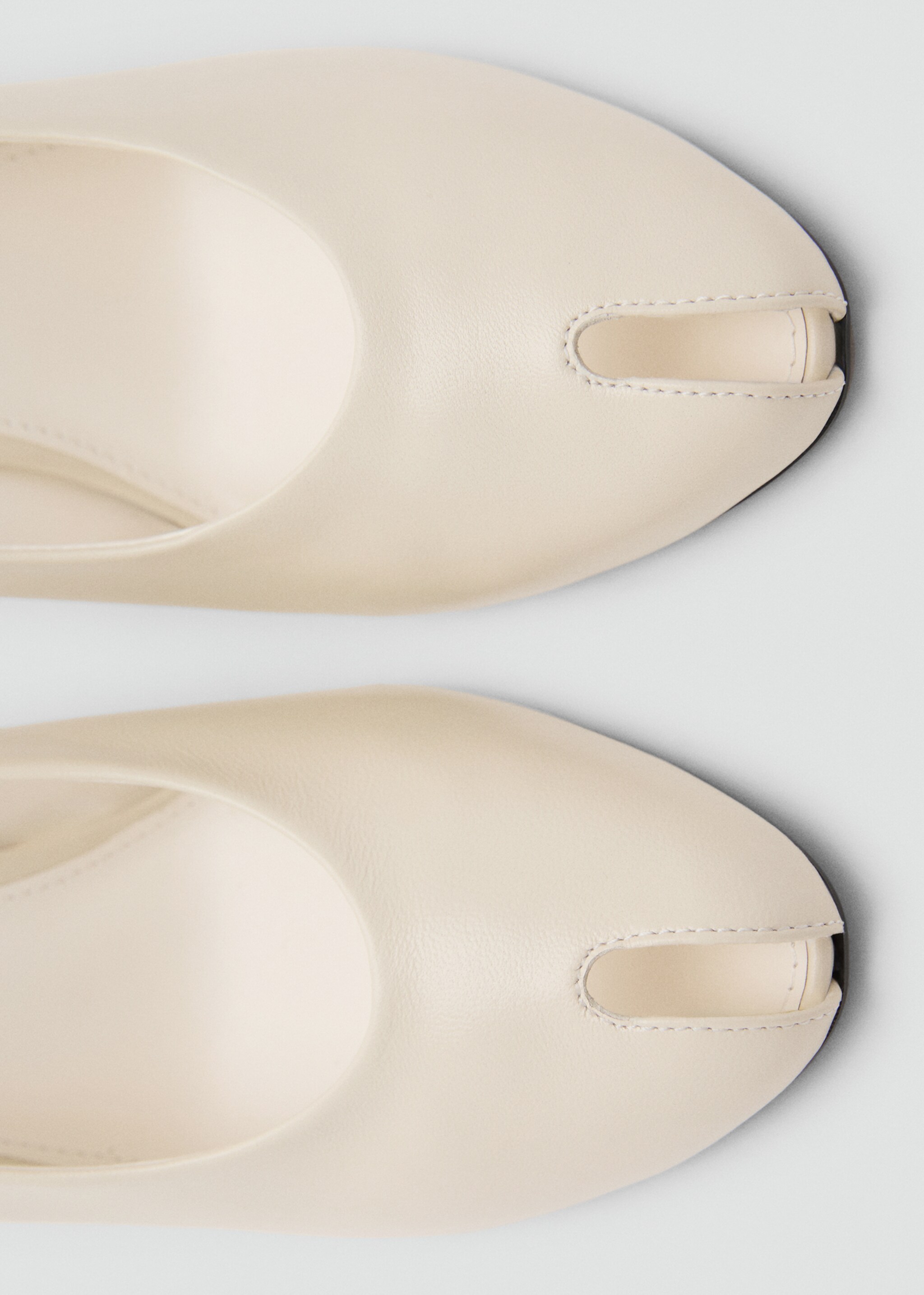 Shoes popa - Details of the article 2, Ecru. Ref: 17014119-00.