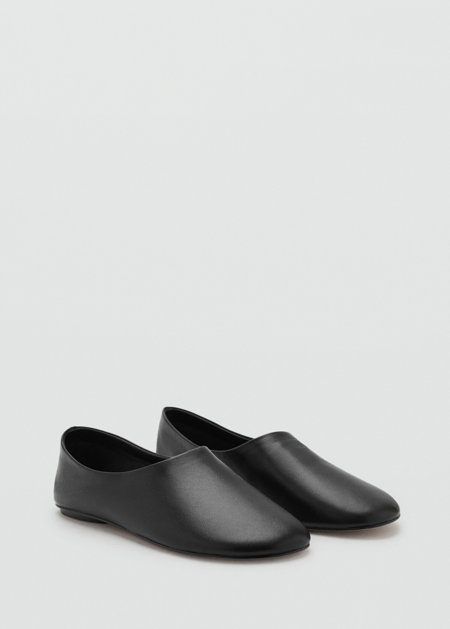 Leather flat shoes - Medium plane