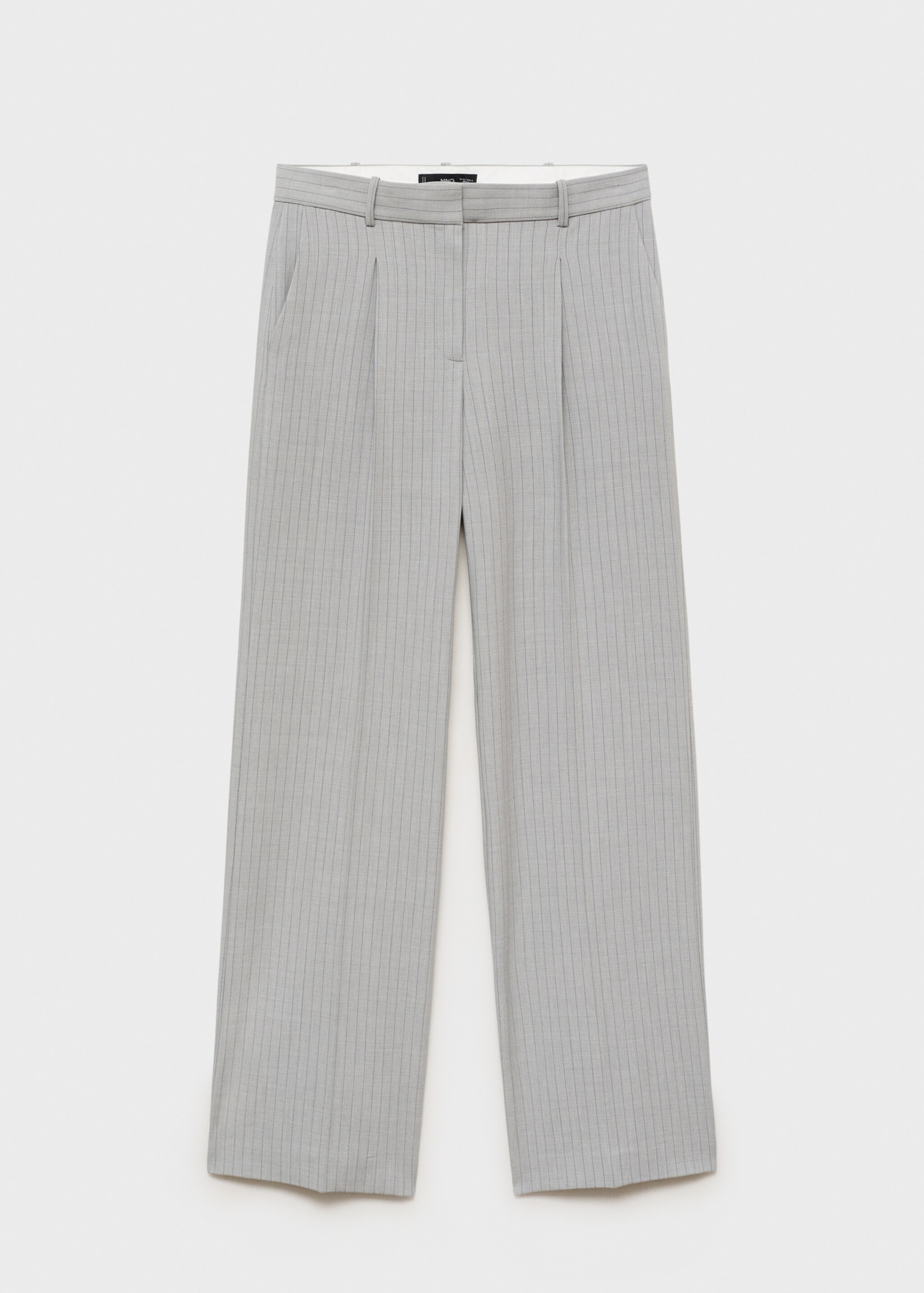 Pantaloni da completo gessati - Articolo senza modello, Grigio. Ref: 17014121-00.