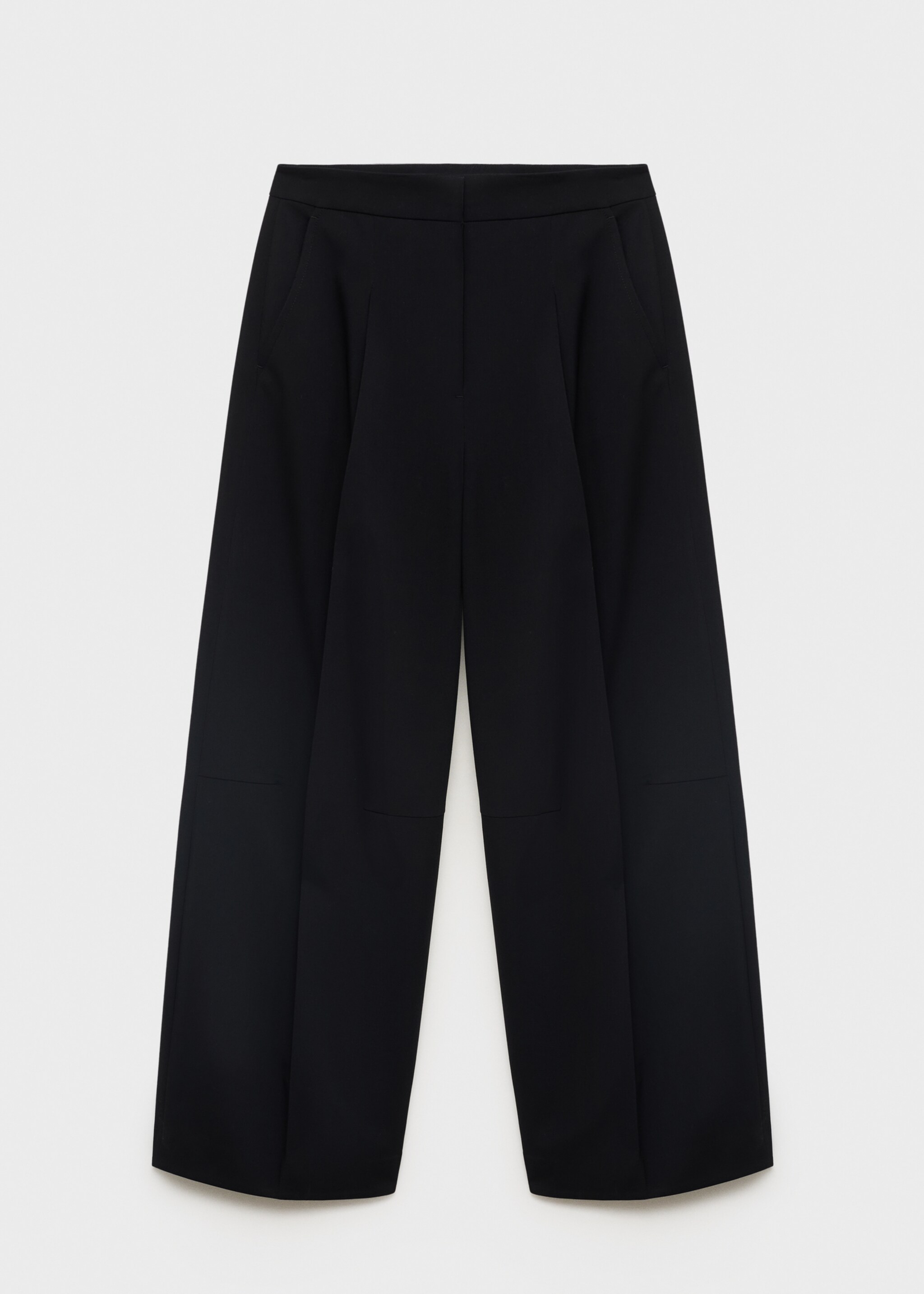 Pantalon large à pinces - Article sans modèle, Noir. Ref: 17014122-00.