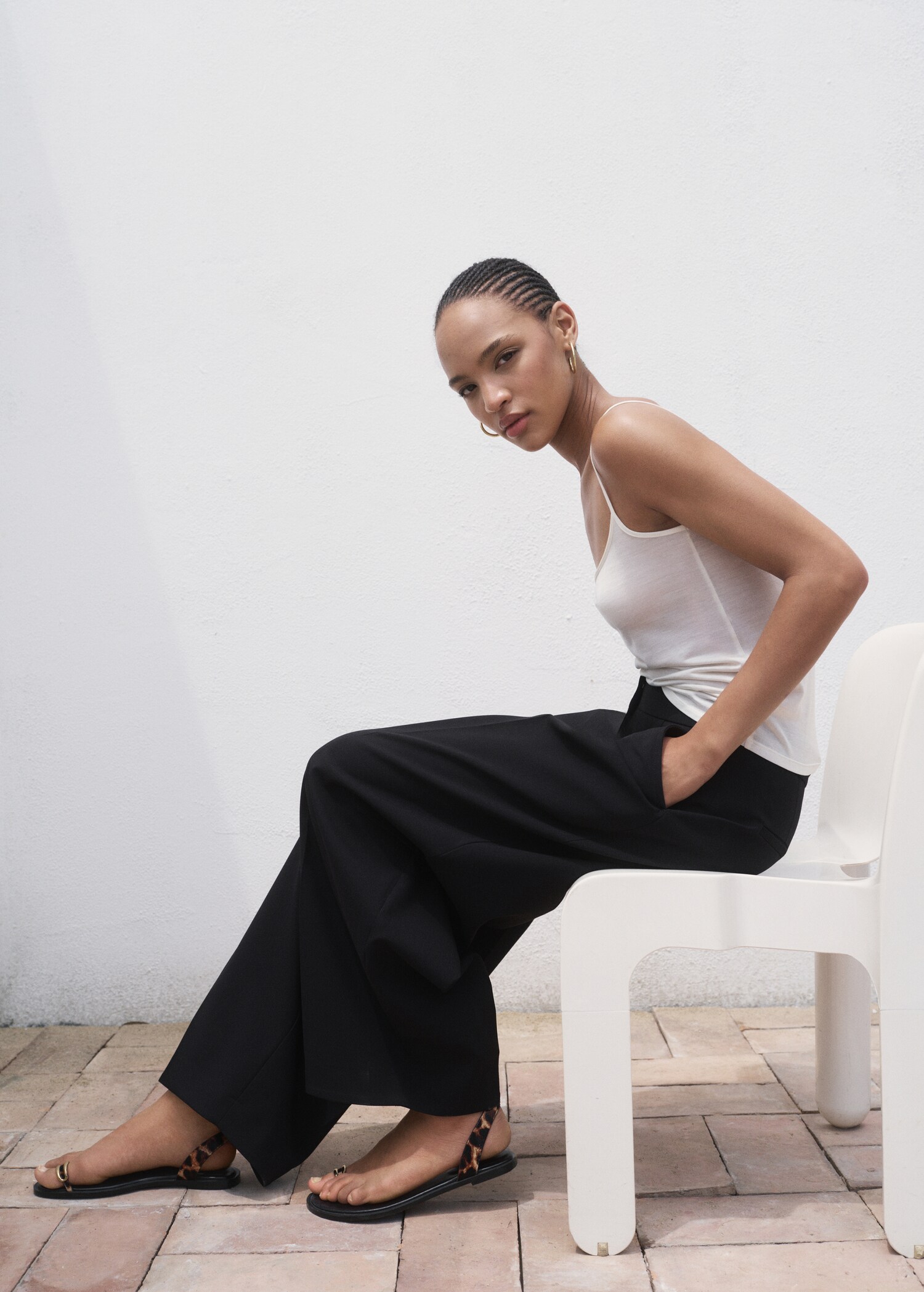 Pantalon large à pinces - Détail de l'article 2