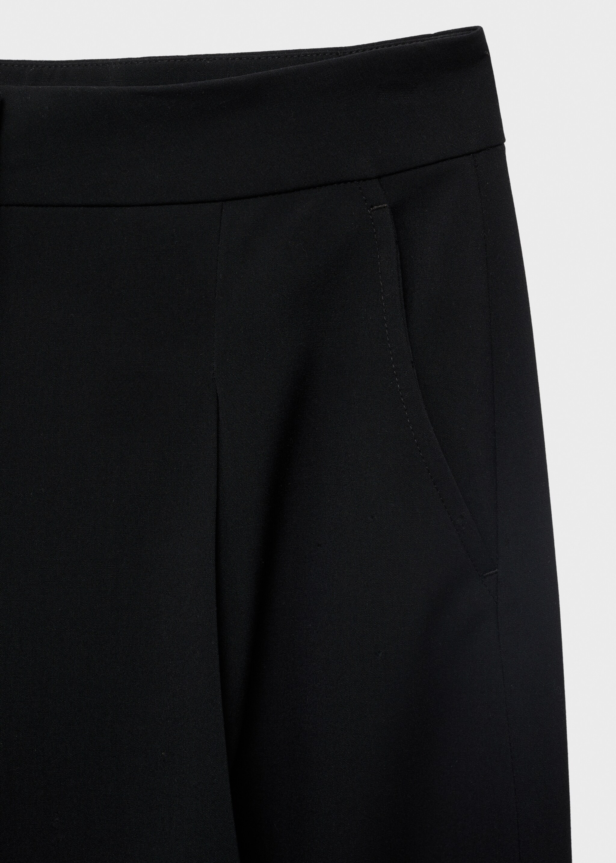 Pantalon large à pinces - Détail de l'article 8, Noir. Ref: 17014122-00.