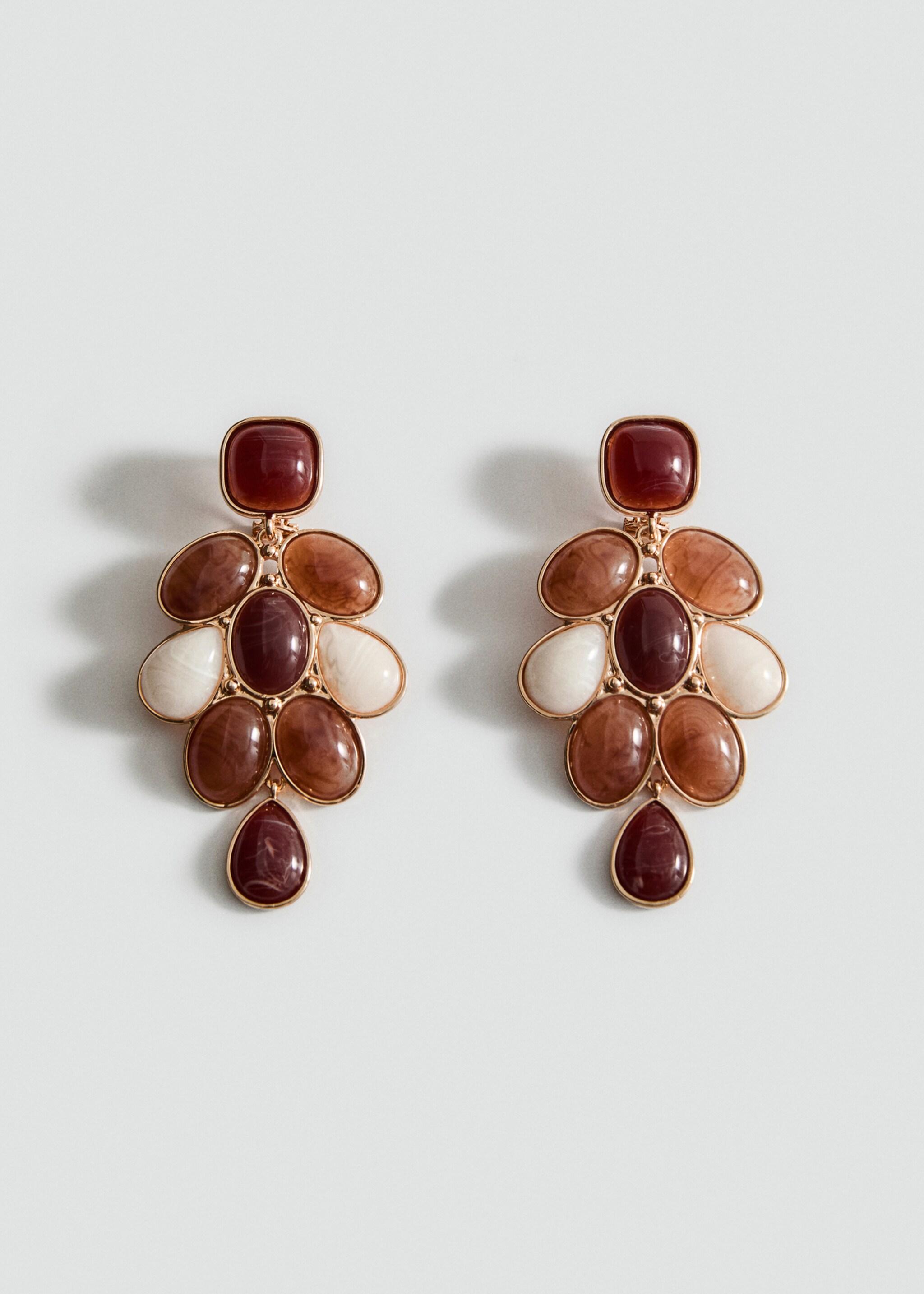 Pendientes resina combinados - Artículo sin modelo