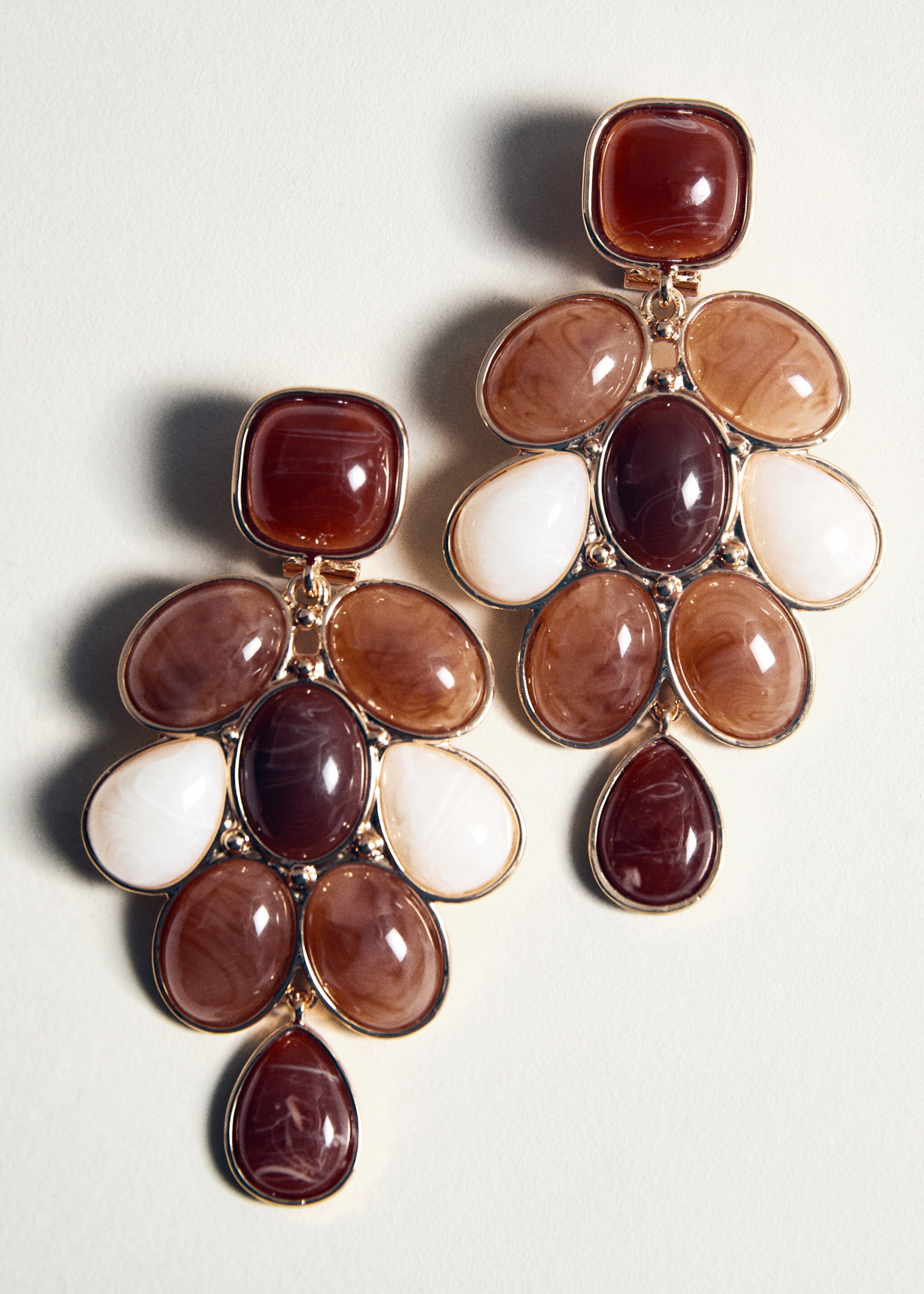 Pendientes resina combinados - Detalle del artículo 1