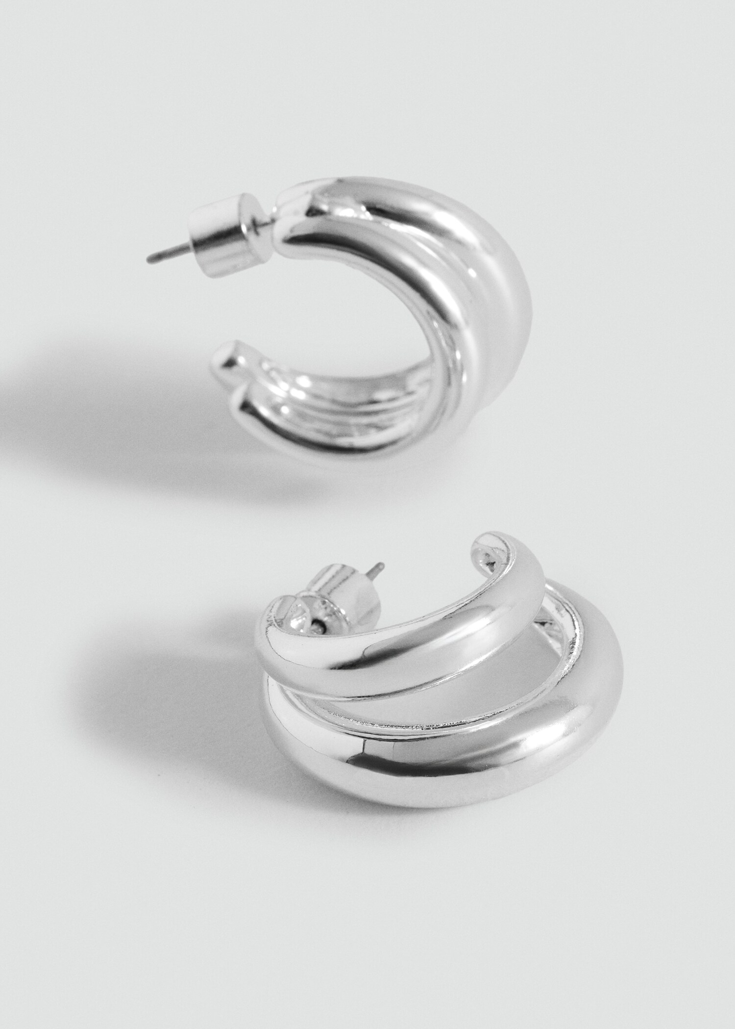 Pendientes doble aro - Plano medio