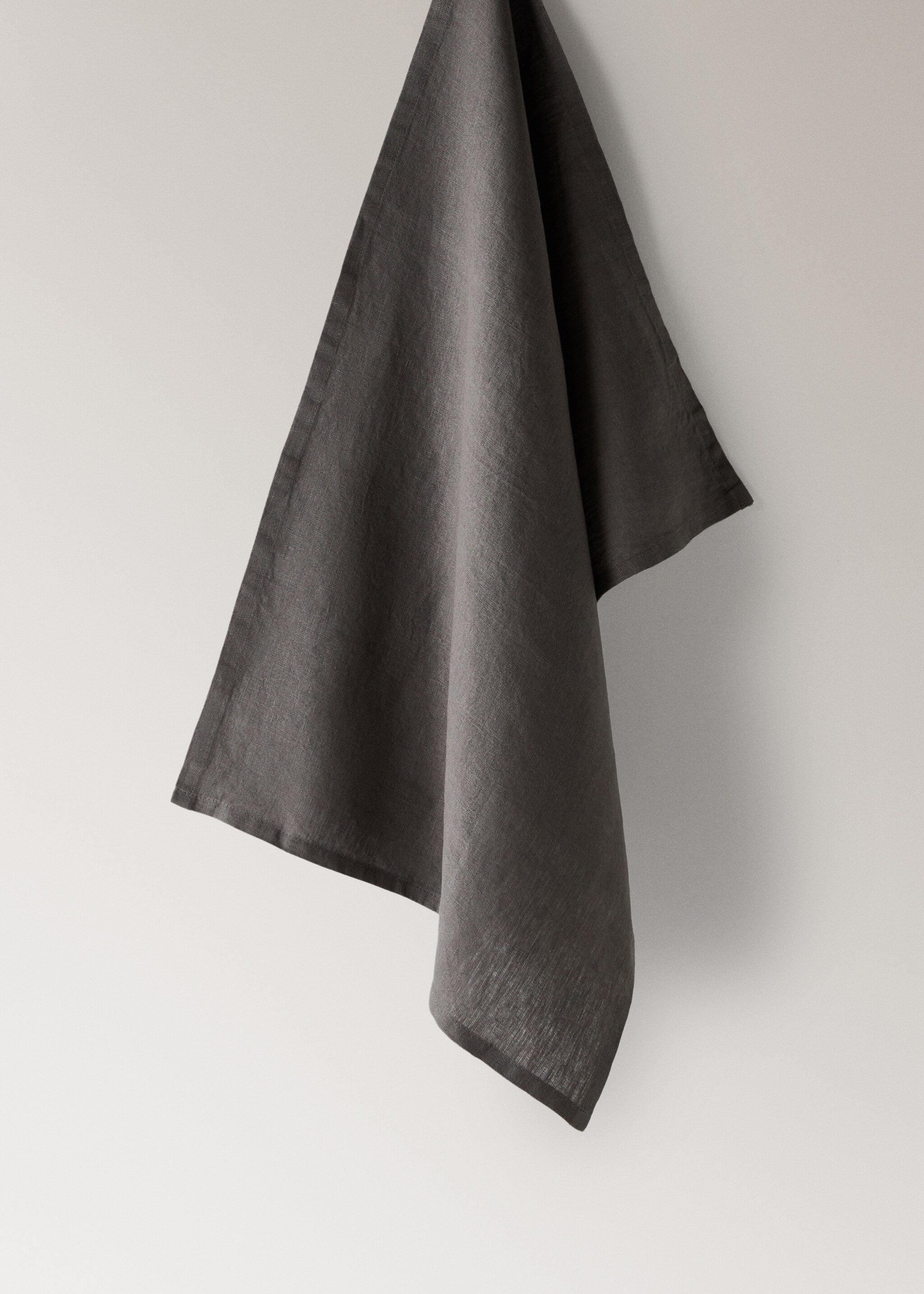 100% linen kitchen cloth - Article without model, Khaki. Ref: 17014139-00.