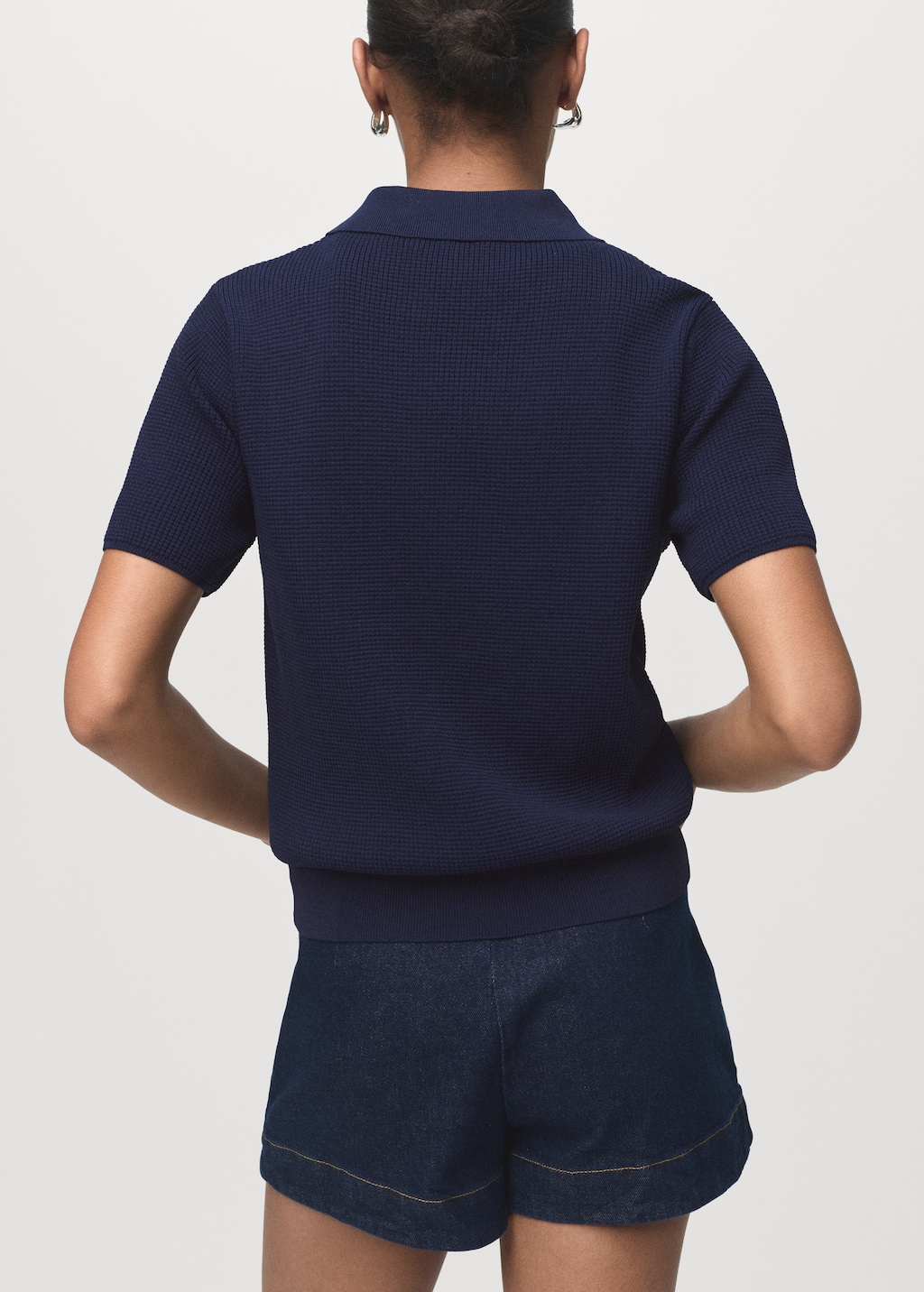 Shirt collar sweater