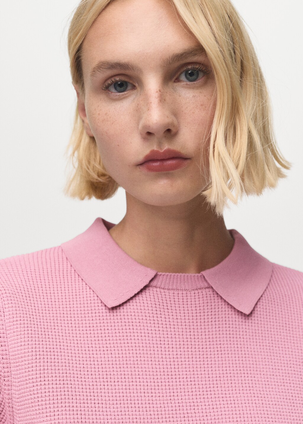 Mango Shirt collar sweater