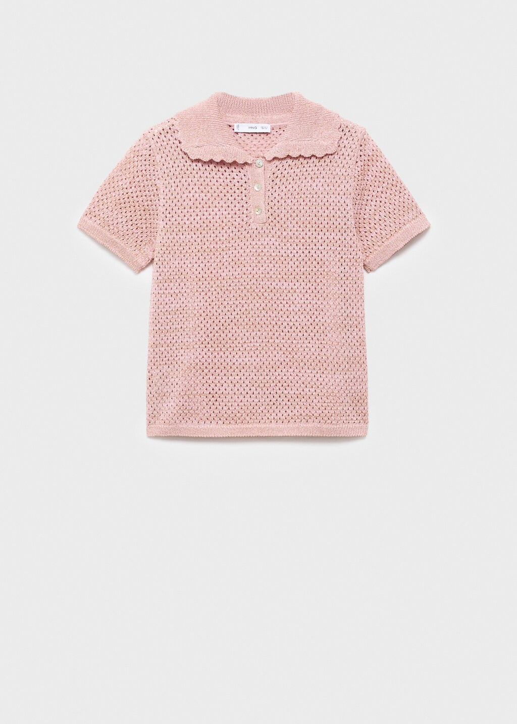 Mango Lurex crochet sweater