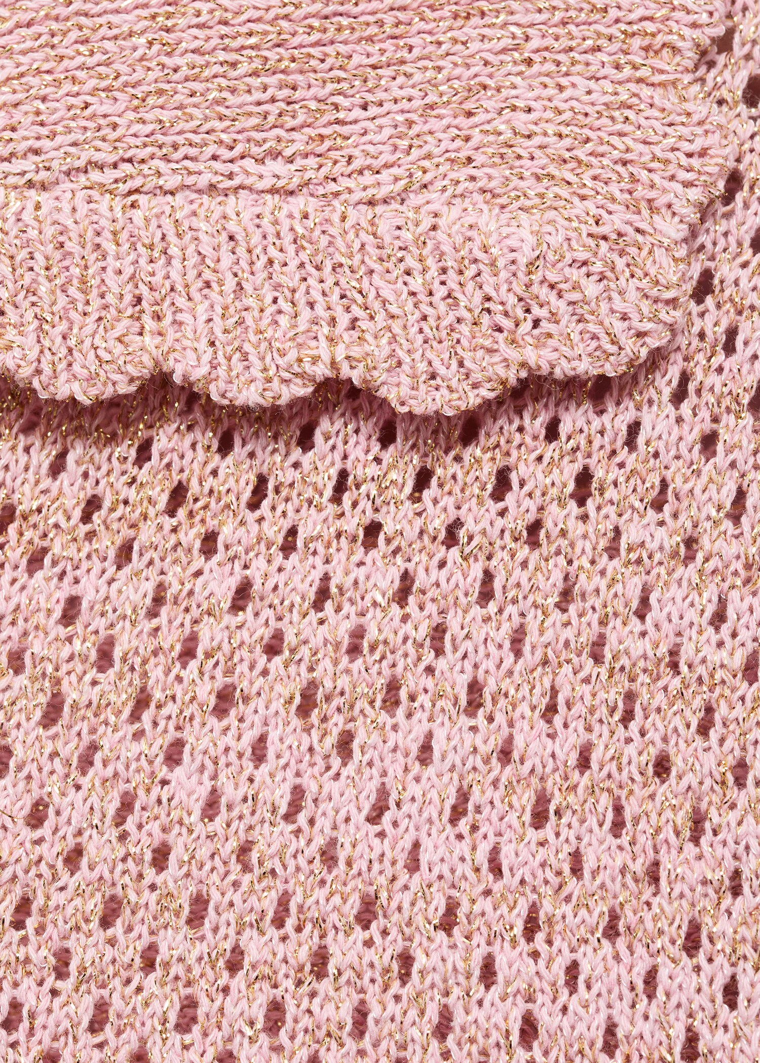 Short-sleeved crochet sweater - Details of the article 0