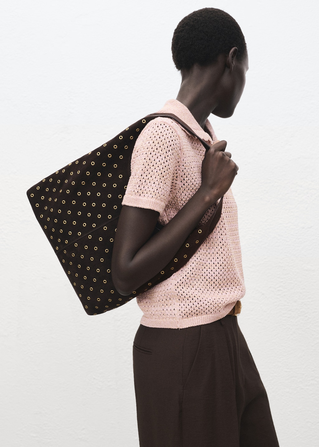 Lurex crochet sweater