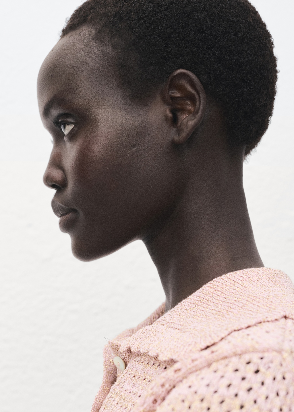 Lurex crochet sweater