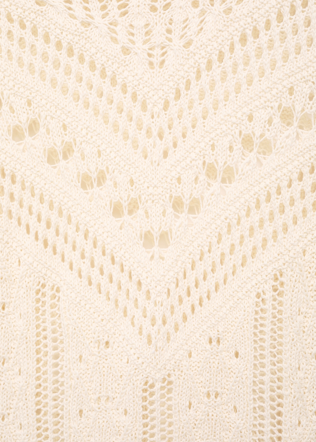 2024SS Plage Openwork Pattern ニット リネン混 Knitted sweater with openwork details - Women | MANGO USA