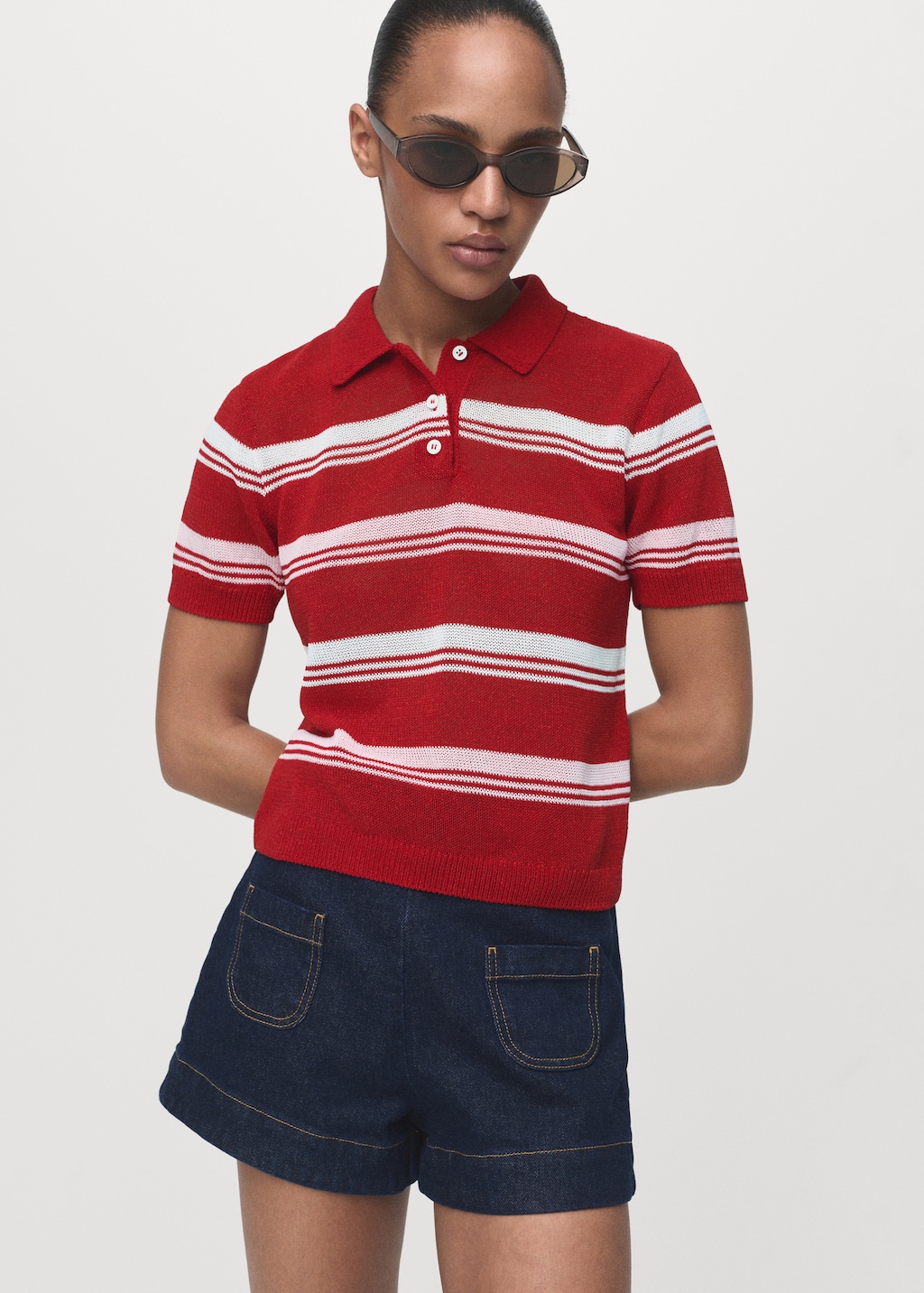 Jersey rayas cuello polo