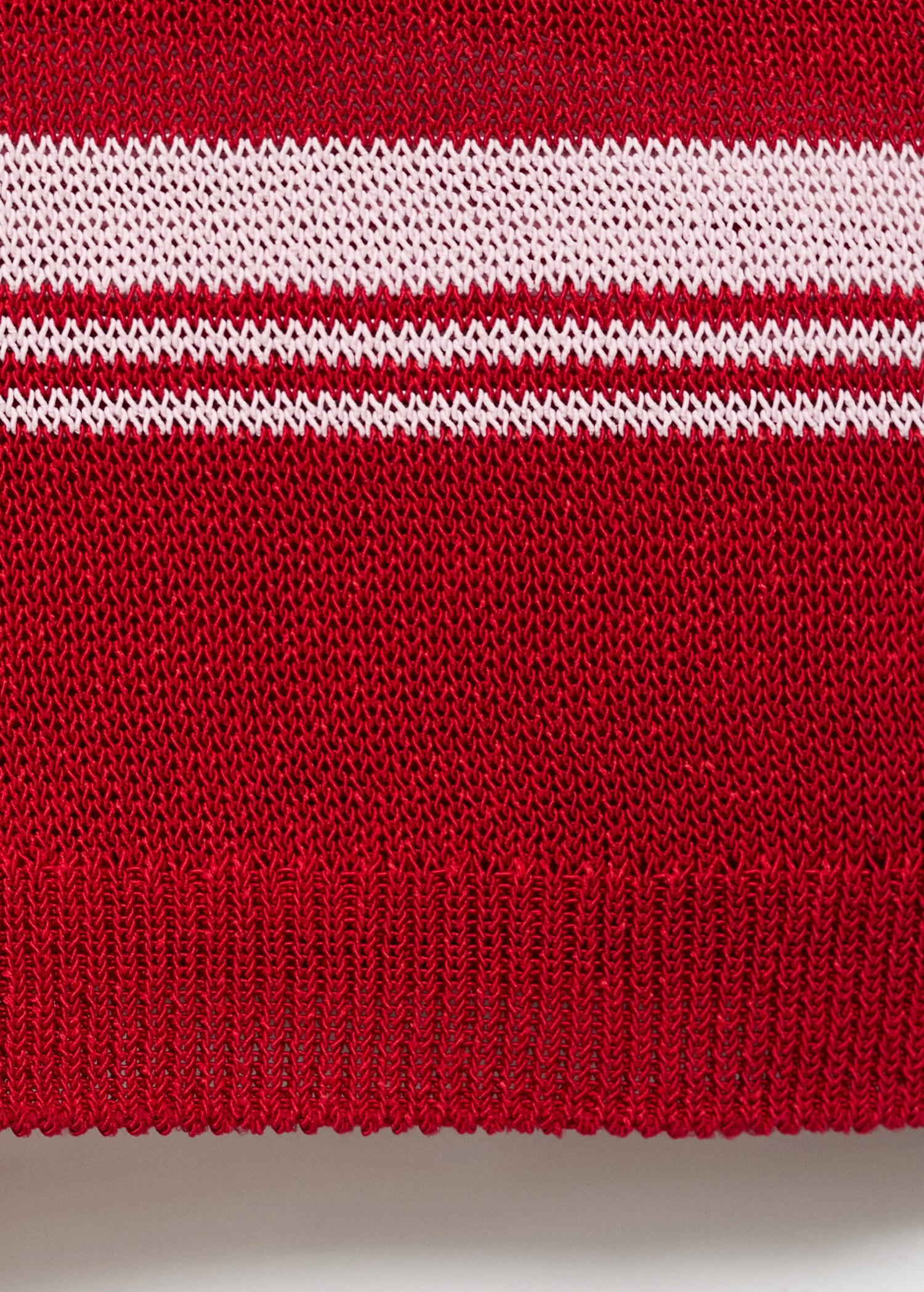 Short-sleeved polo-neck sweater - Details of the article 0