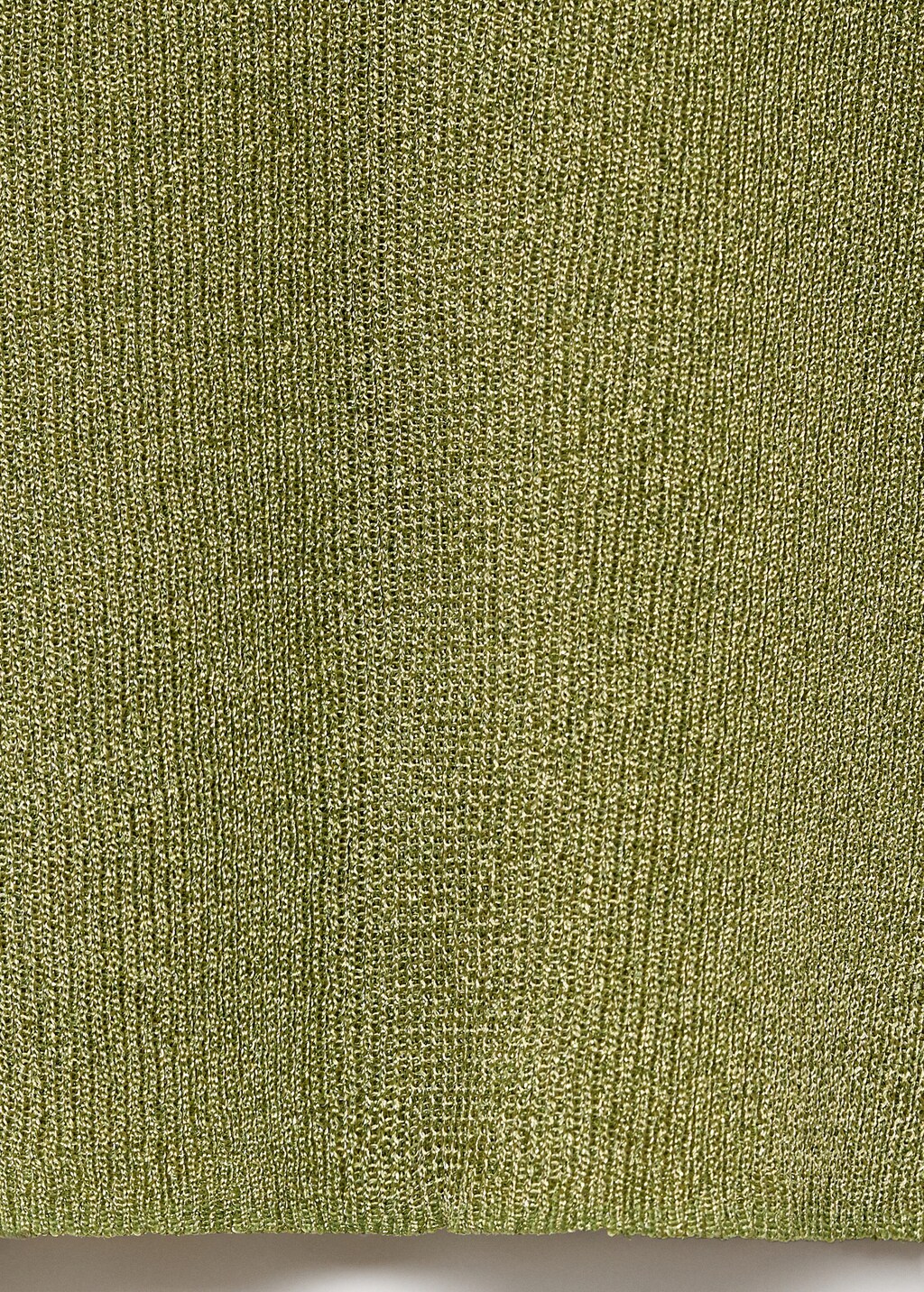 Mango Lurex polo neck sweater