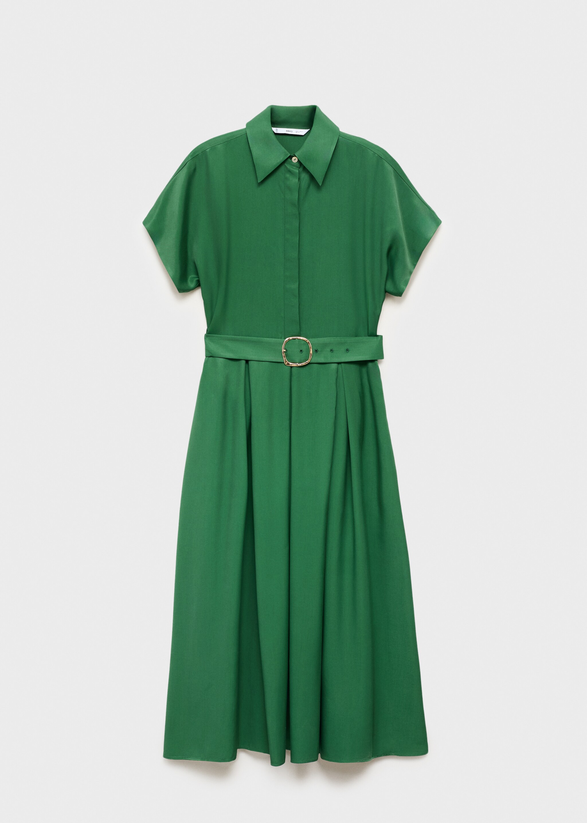 Robe chemise Lyocell - Article sans modèle, Vert. Ref: 17014147-00.