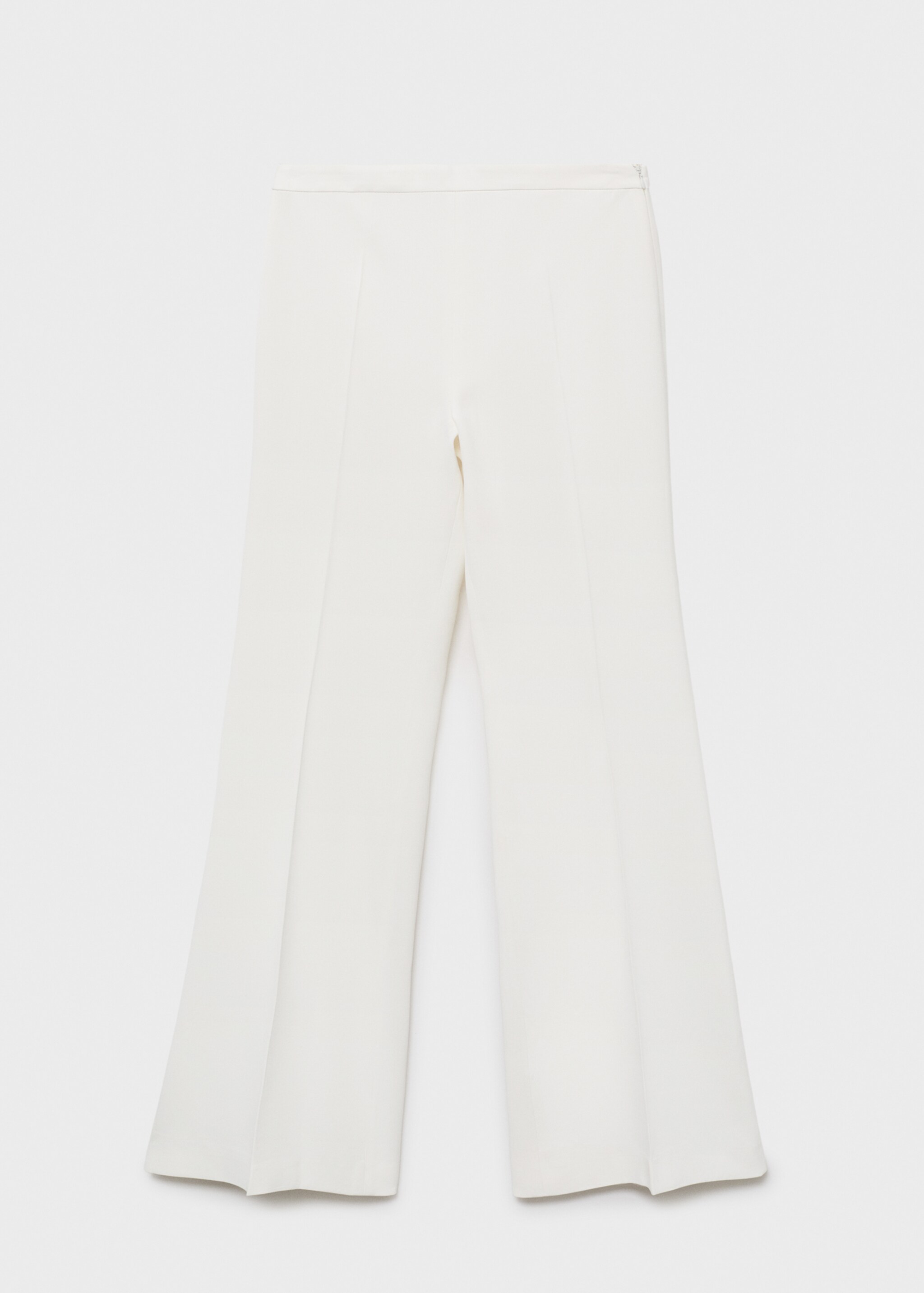 Long flared trousers - Article without model, White. Ref: 17014149-00.