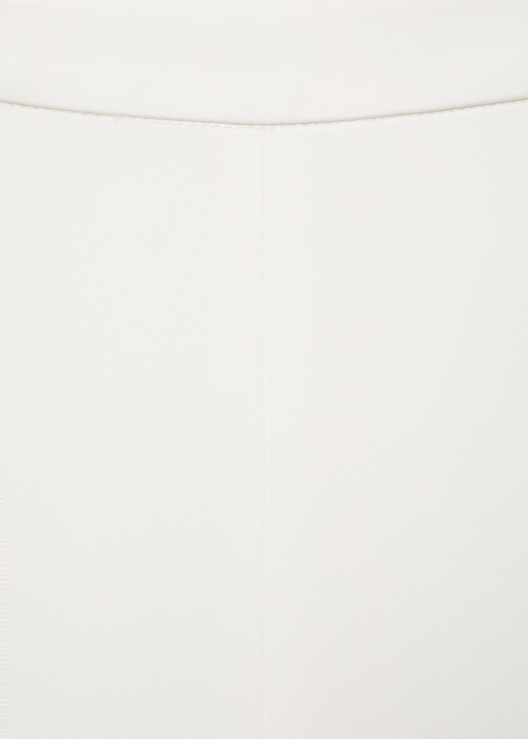 Long flared trousers - Details of the article 0, White. Ref: 17014149-00.