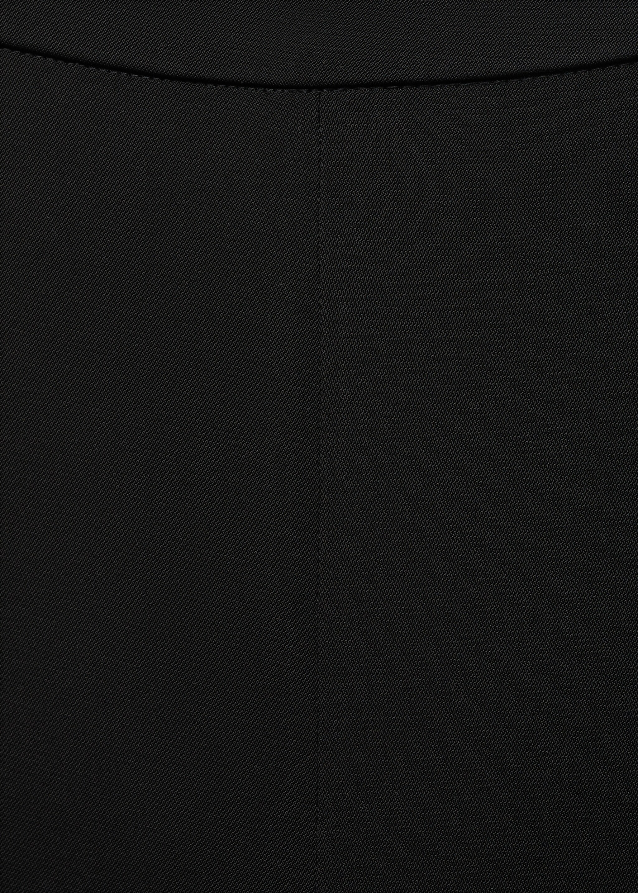 Long flared trousers - Details of the article 8, Black. Ref: 17014149-00.