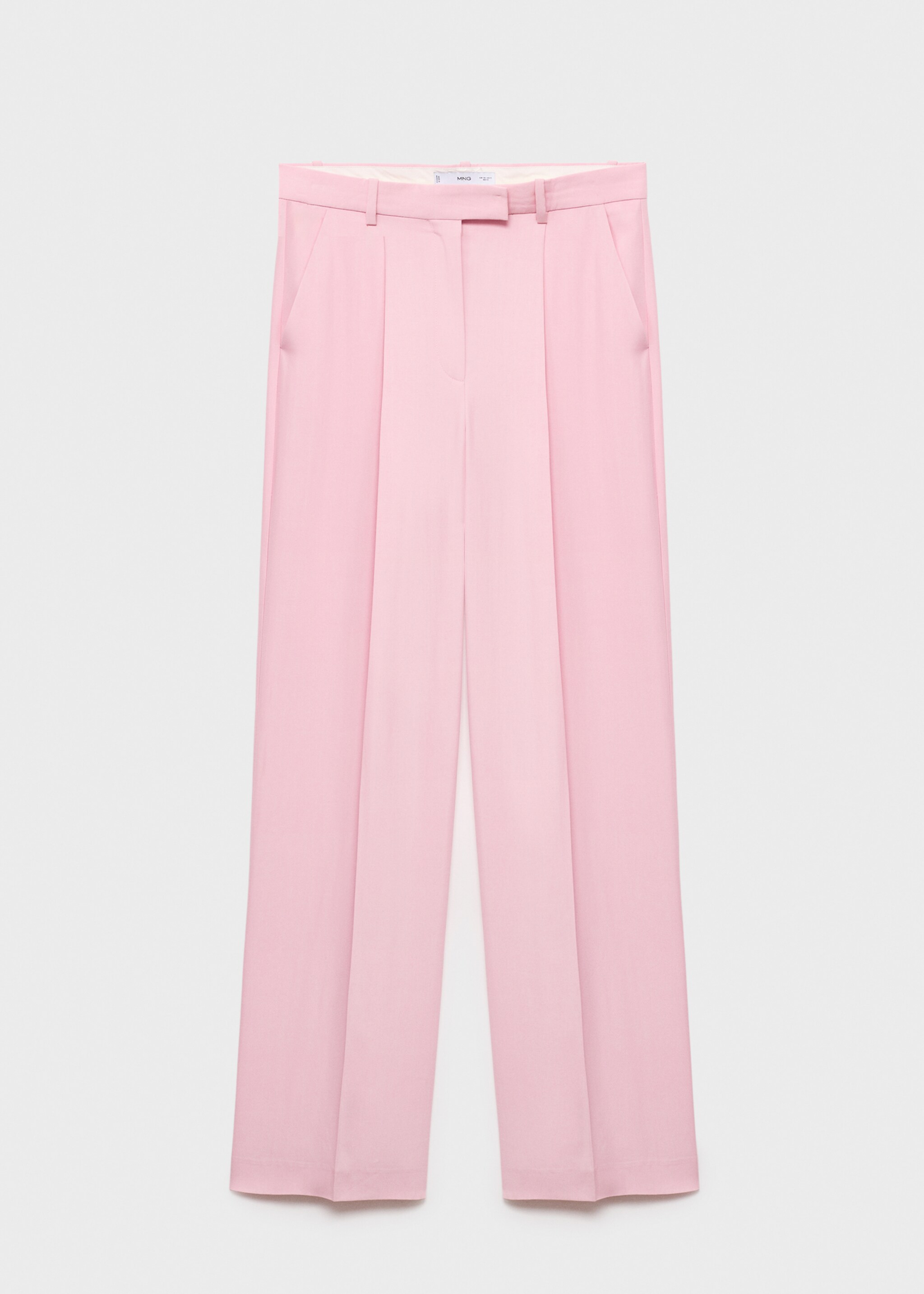 Calças de fato wide leg - Artigo sem modelo, Rosa. Ref: 17014150-00.