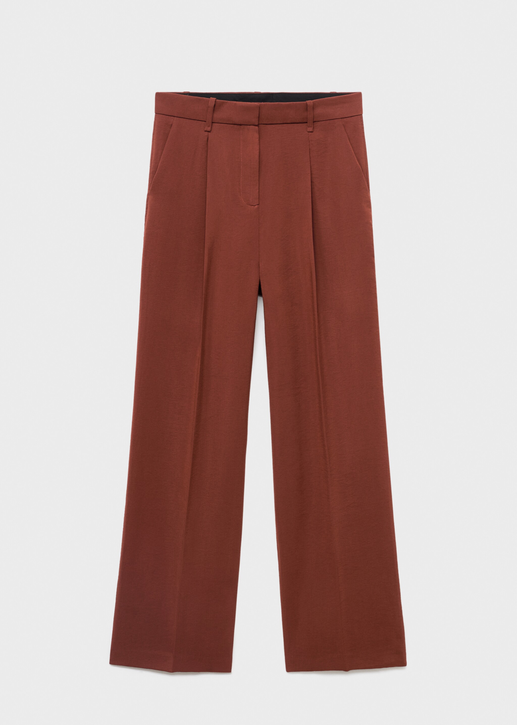 Pantalón recto modal - Artículo sin modelo, Naranja tostado. Ref: 17014151-00.