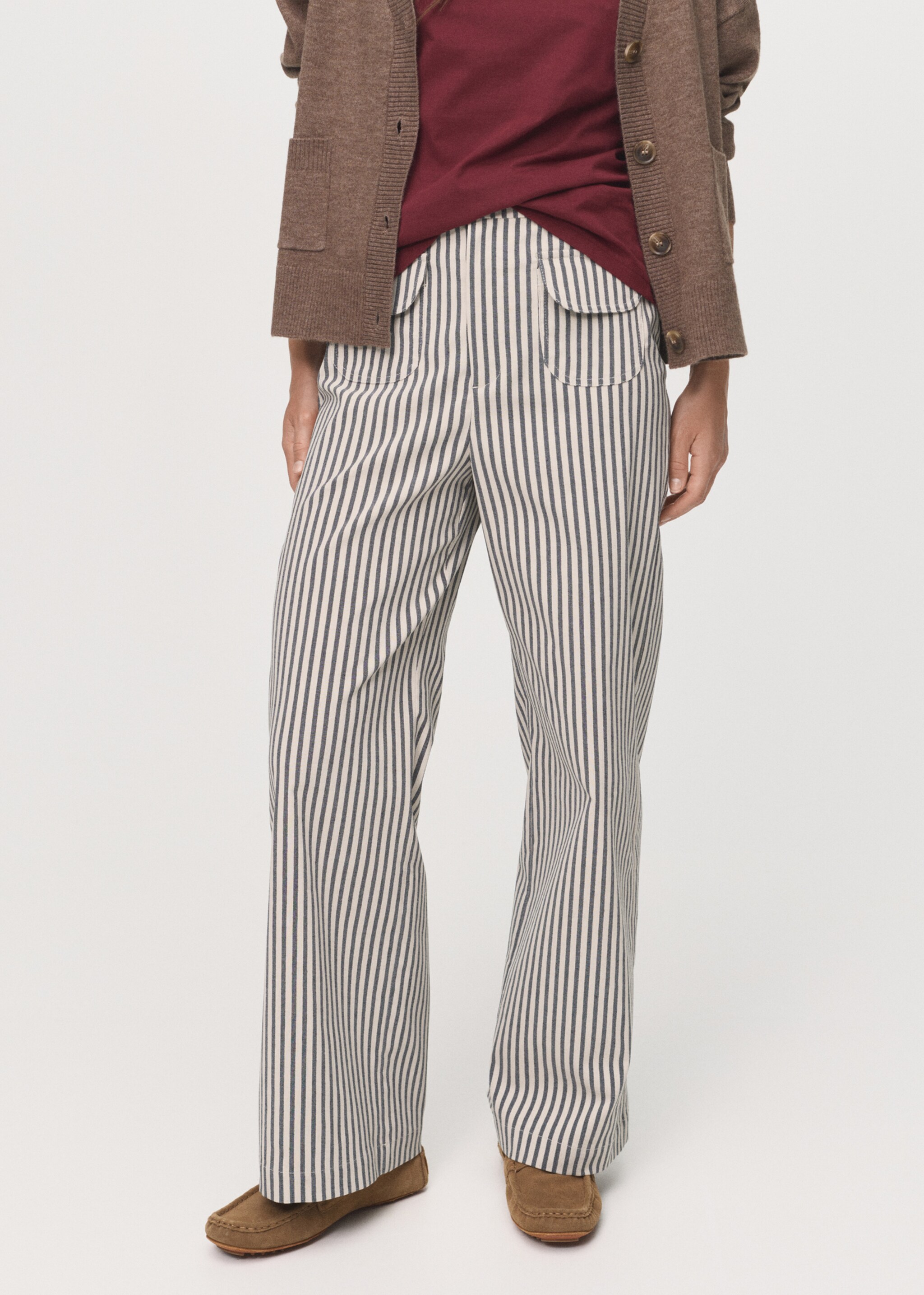 Trousers valerie - Medium plane, Ecru. Ref: 17014152-00.