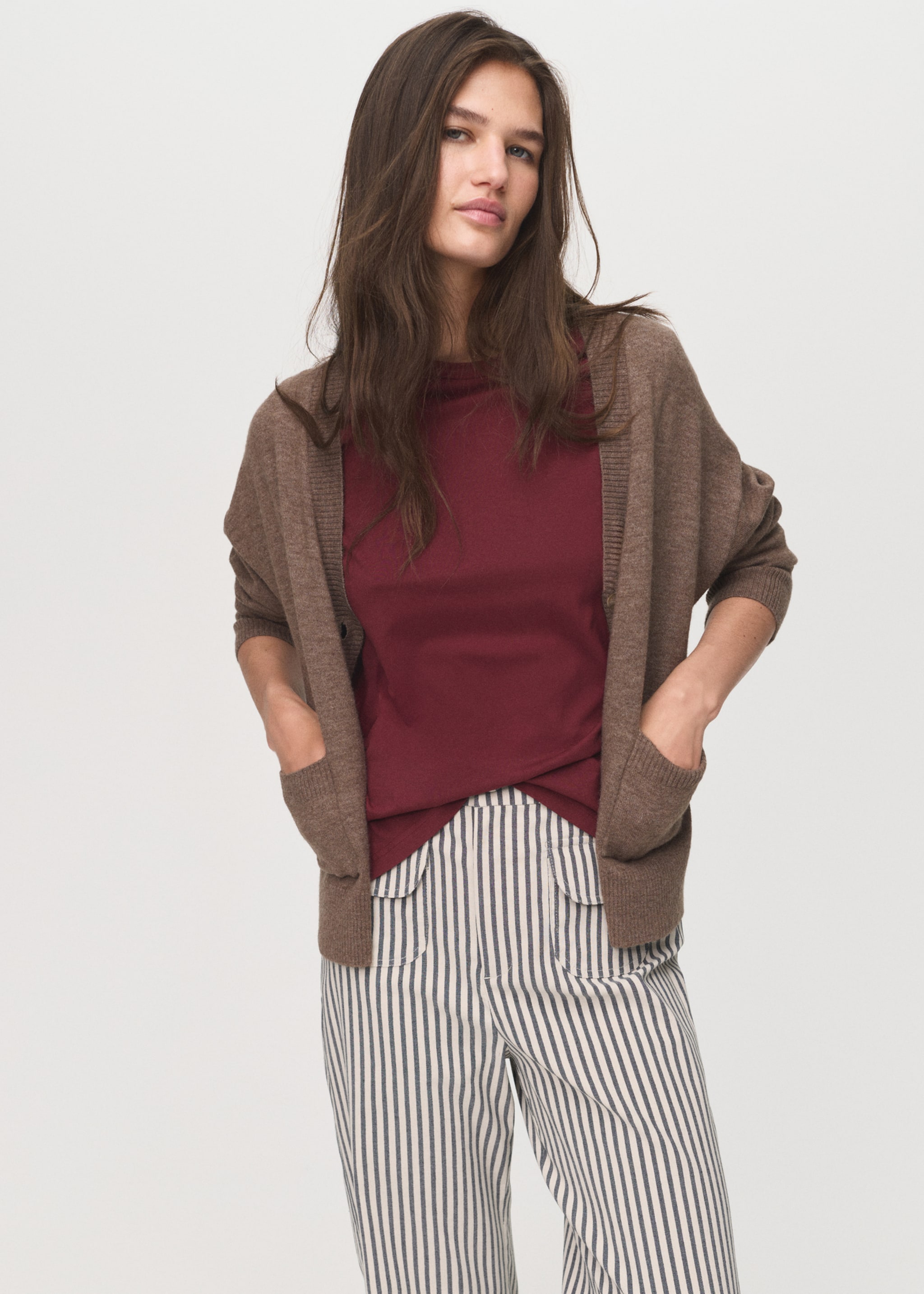 Trousers valerie - Details of the article 2, Ecru. Ref: 17014152-00.