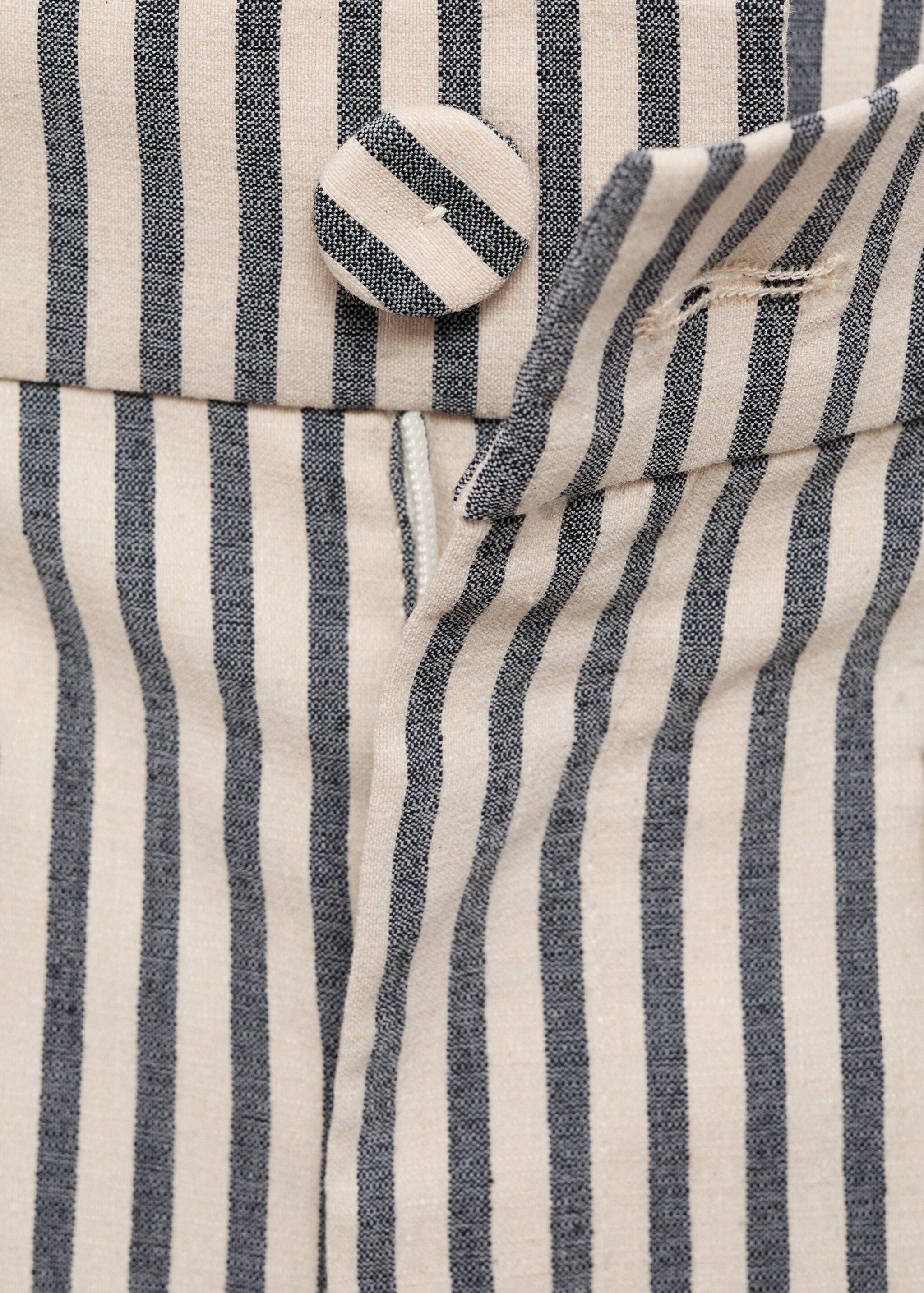 Trousers valerie - Details of the article 8, Ecru. Ref: 17014152-00.