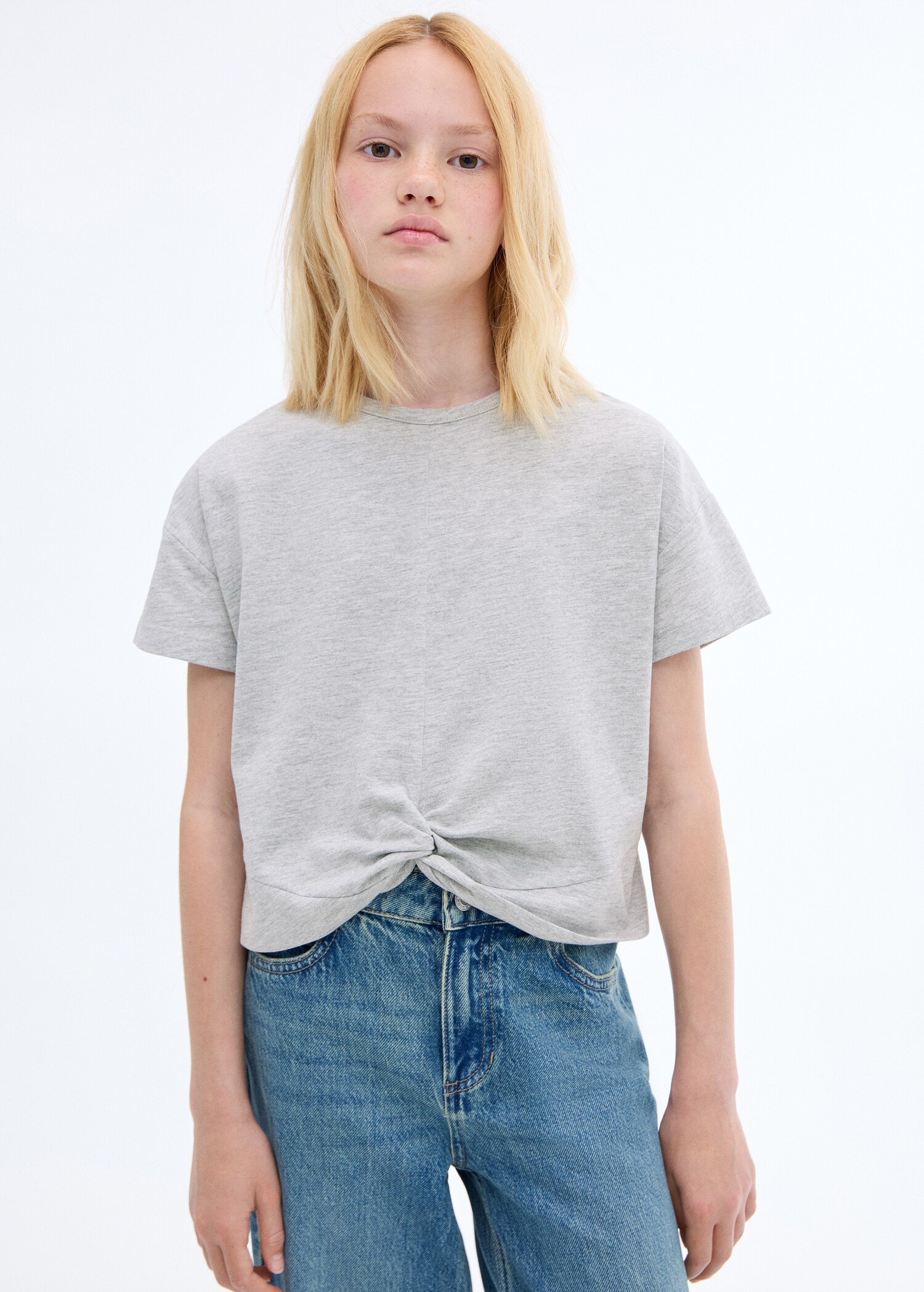 Knot cotton t-shirt - Medium plane