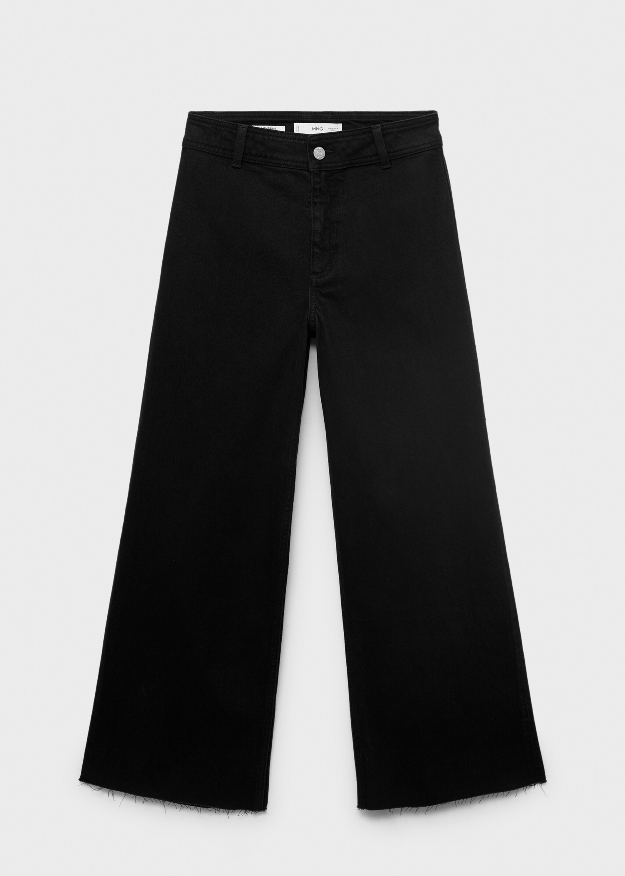 Catherin culotte high-rise jeans - Article without model, Black denim. Ref: 17014427-00.