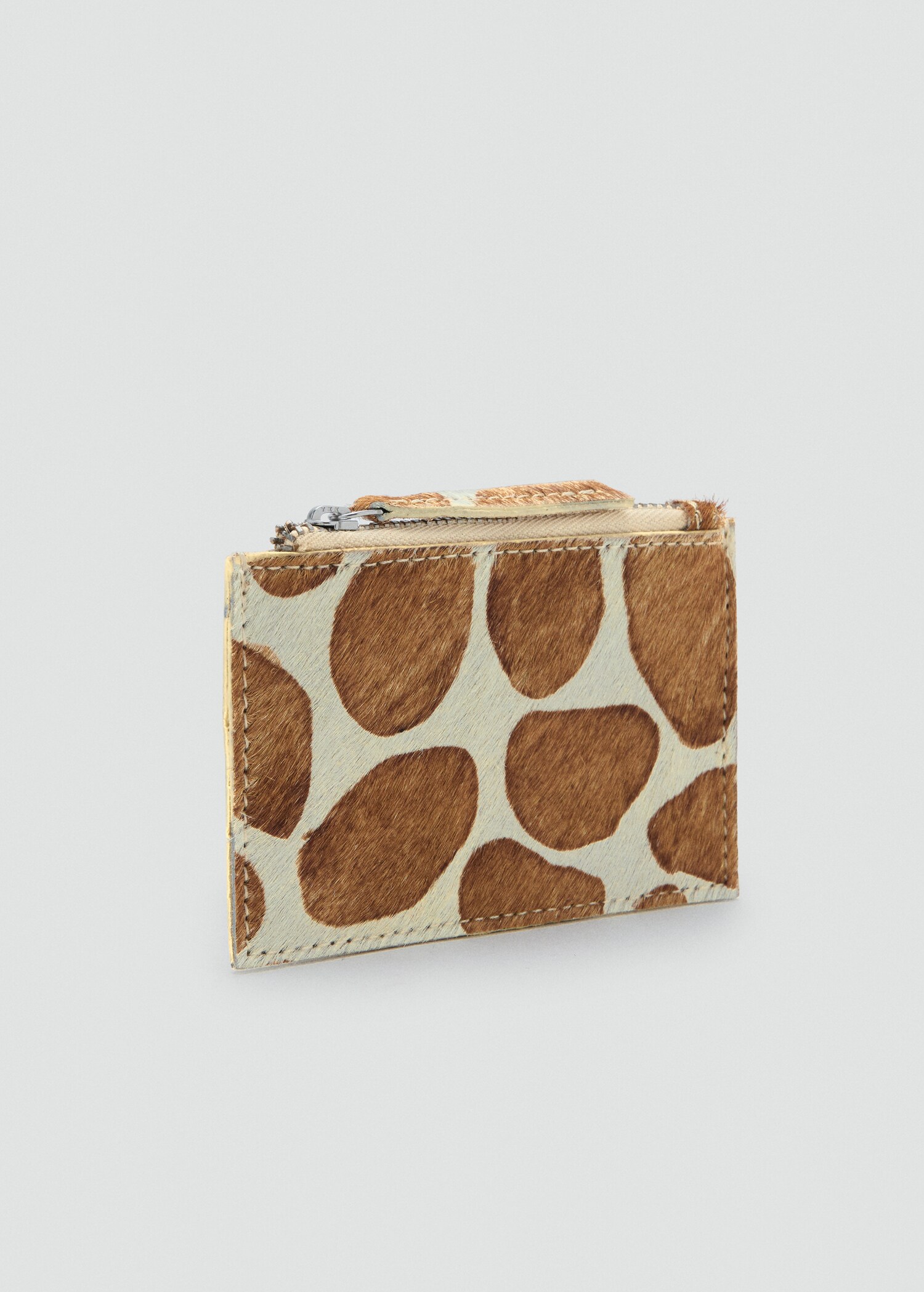 Monedero piel animal print - Plano medio