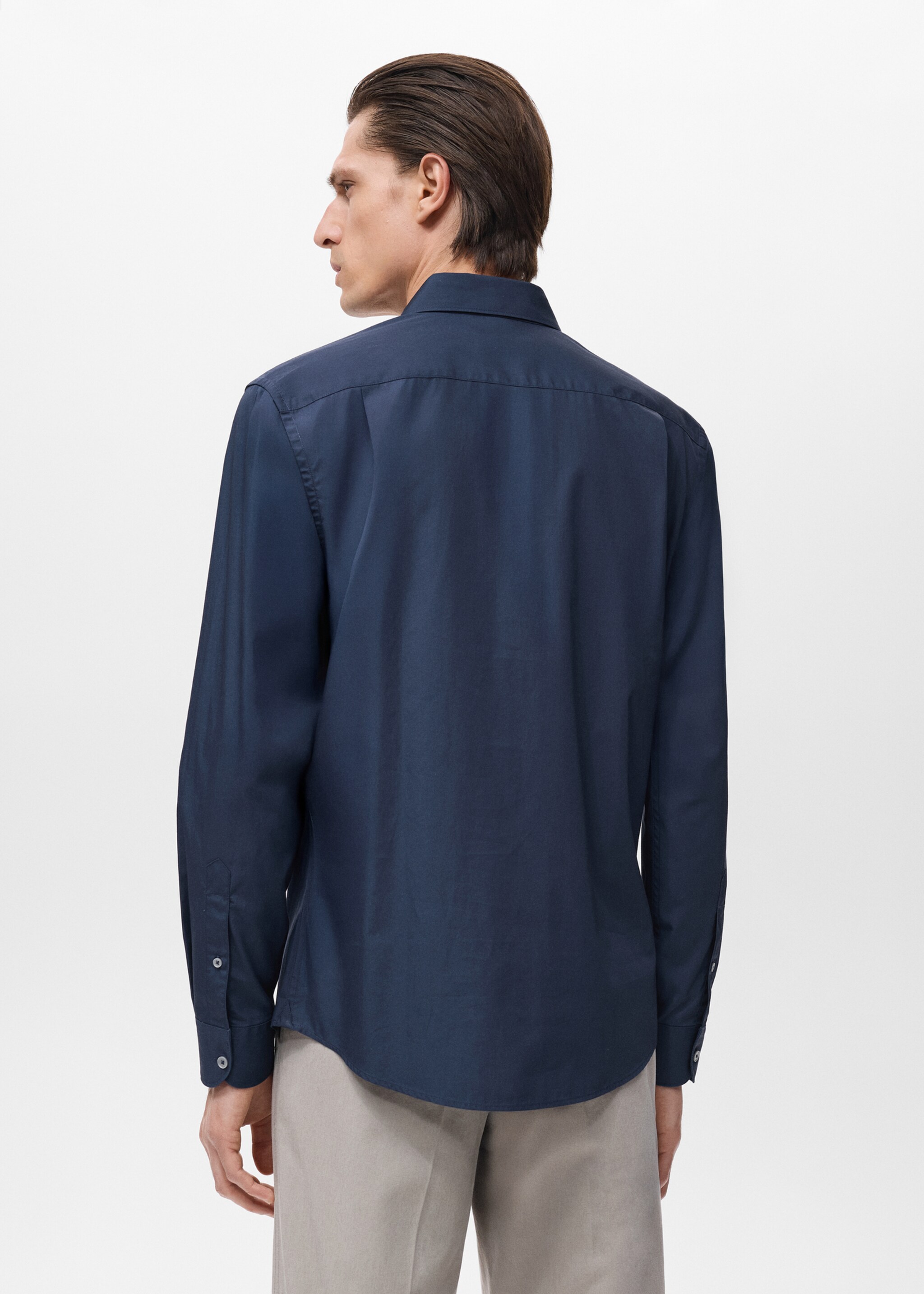 Camisa play - Reverso del artículo, Azul marino. Ref: 17014435-00.