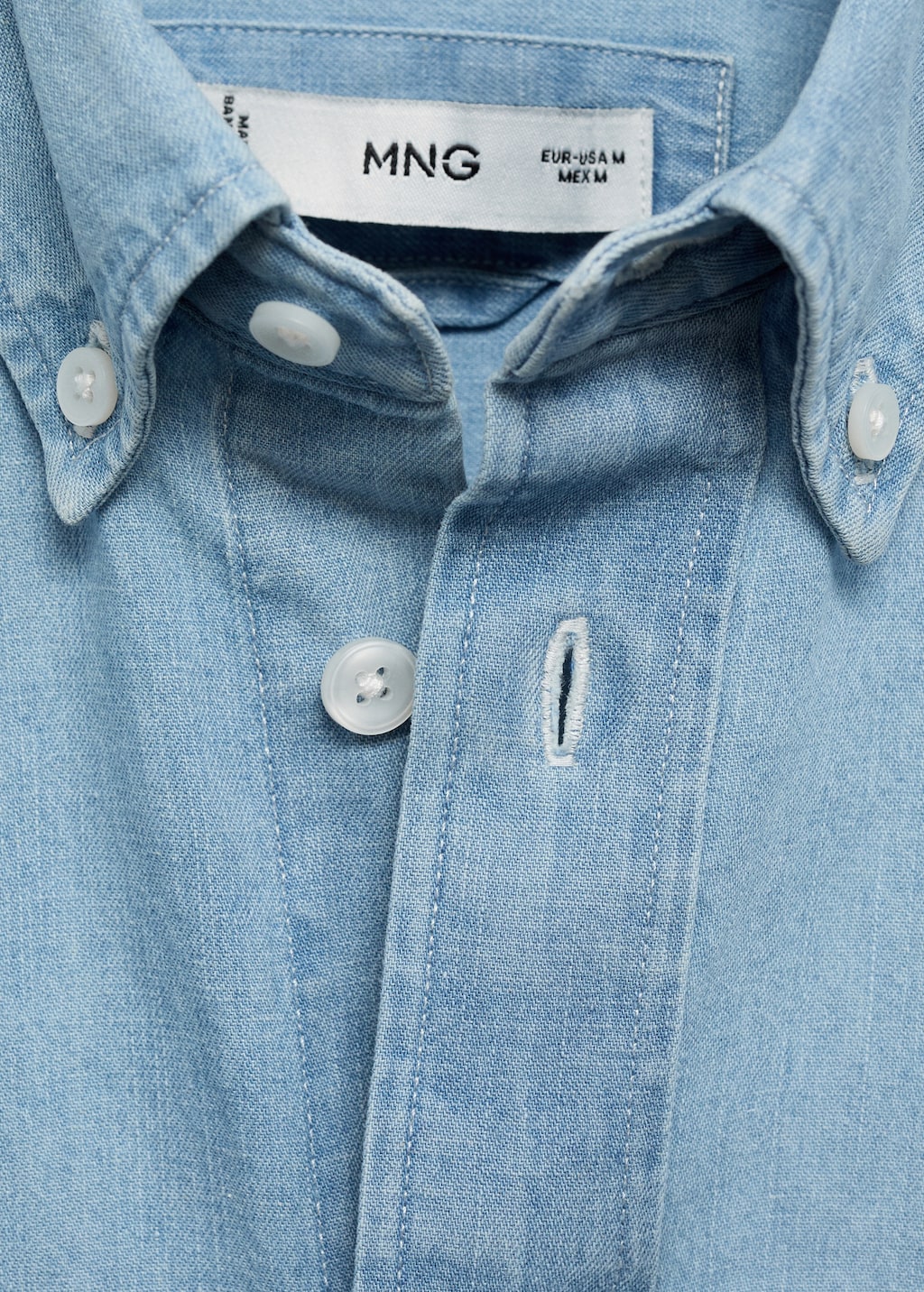 Regular fit denim shirt