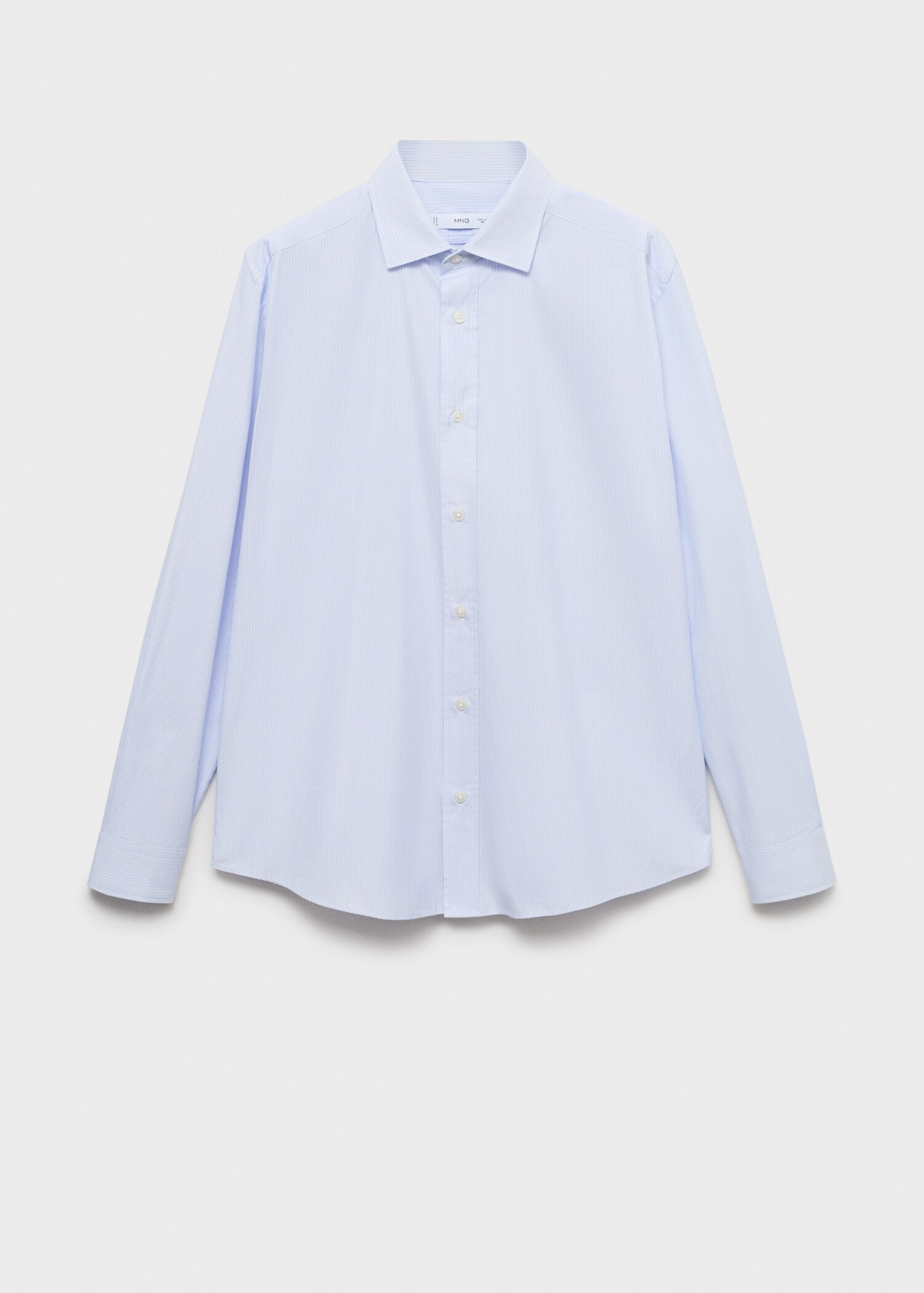 Regular fit striped cotton shirt - Article without model