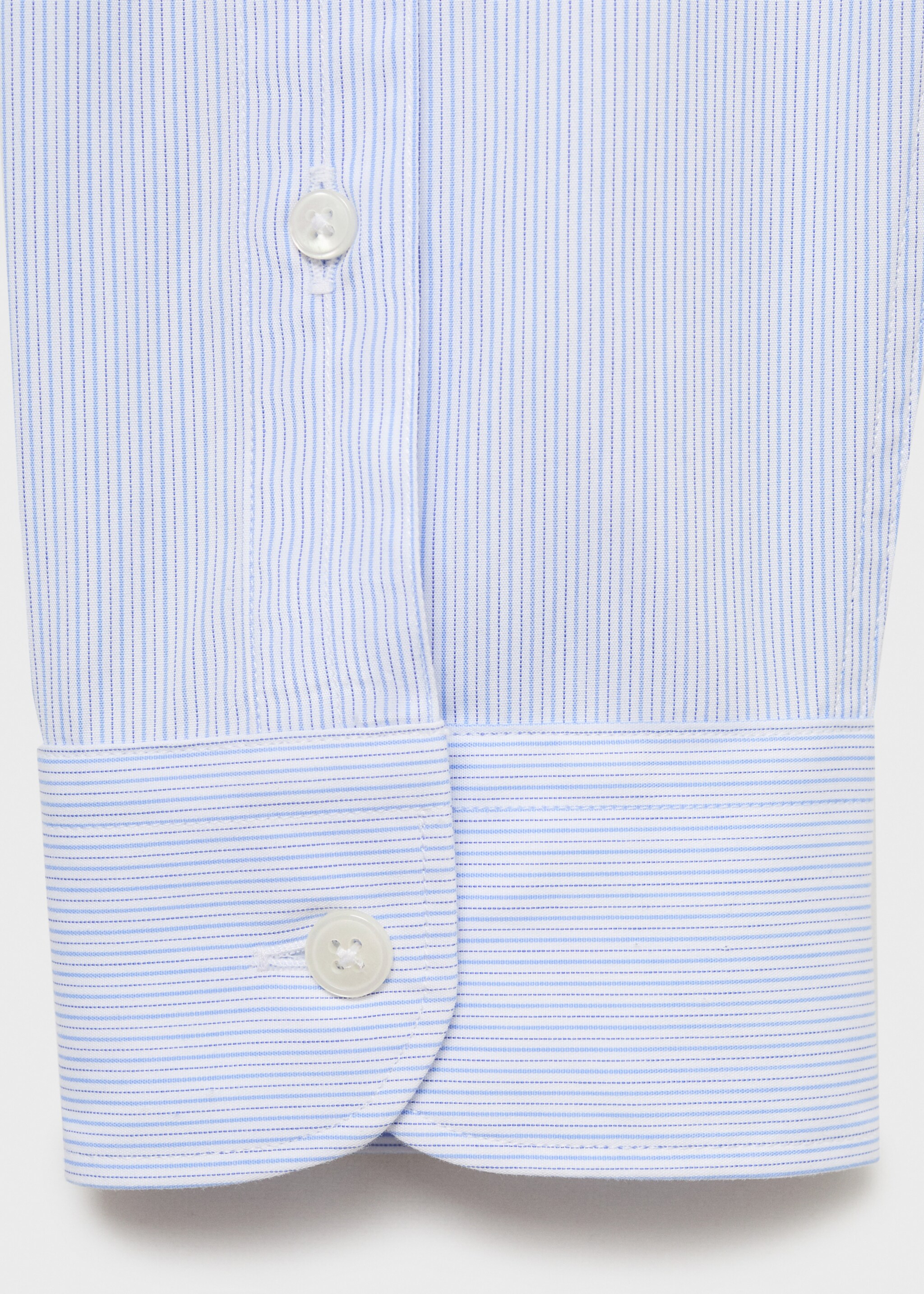 Regular fit striped cotton shirt - Details of the article 0