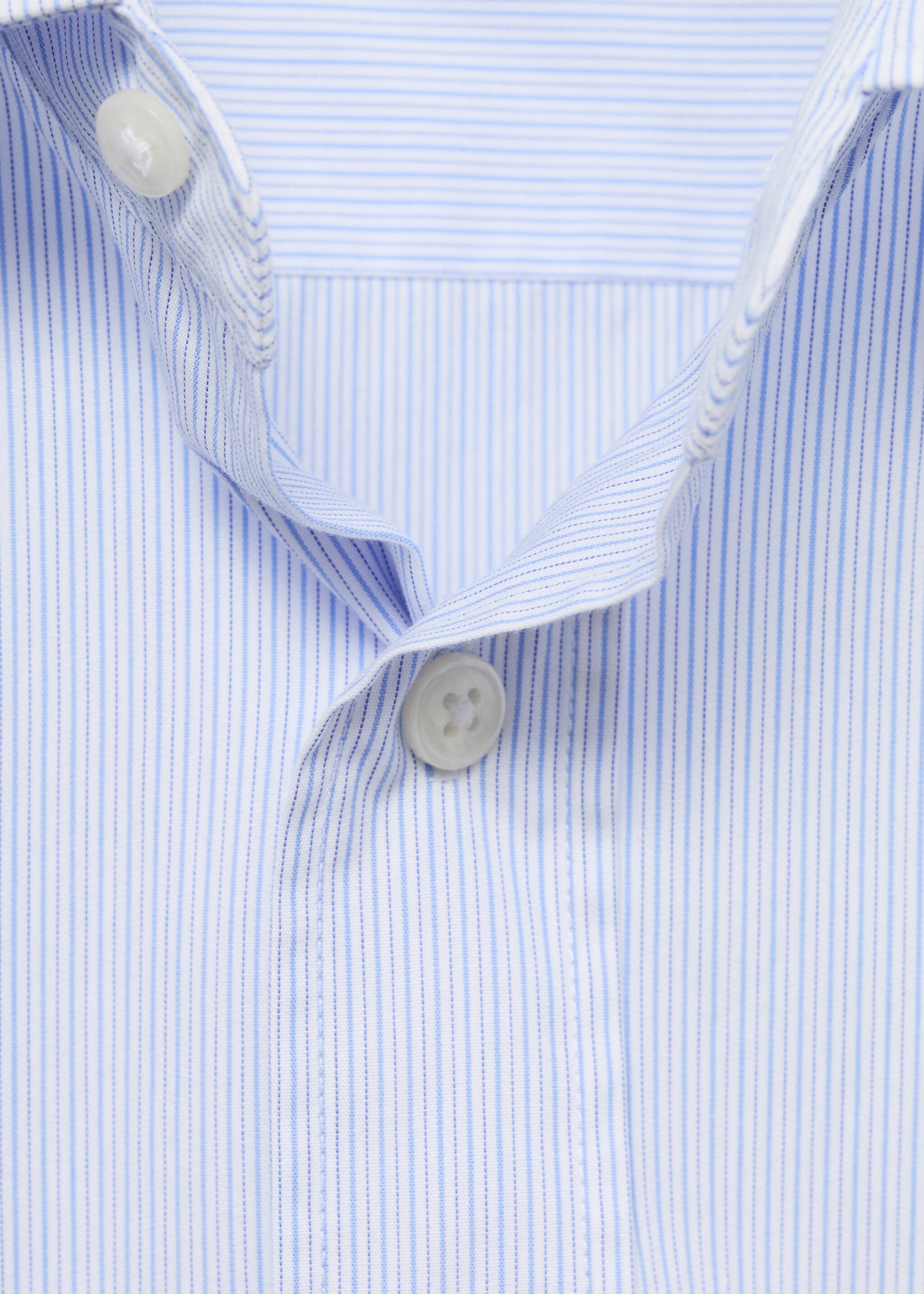 Regular fit striped cotton shirt - Details of the article 8