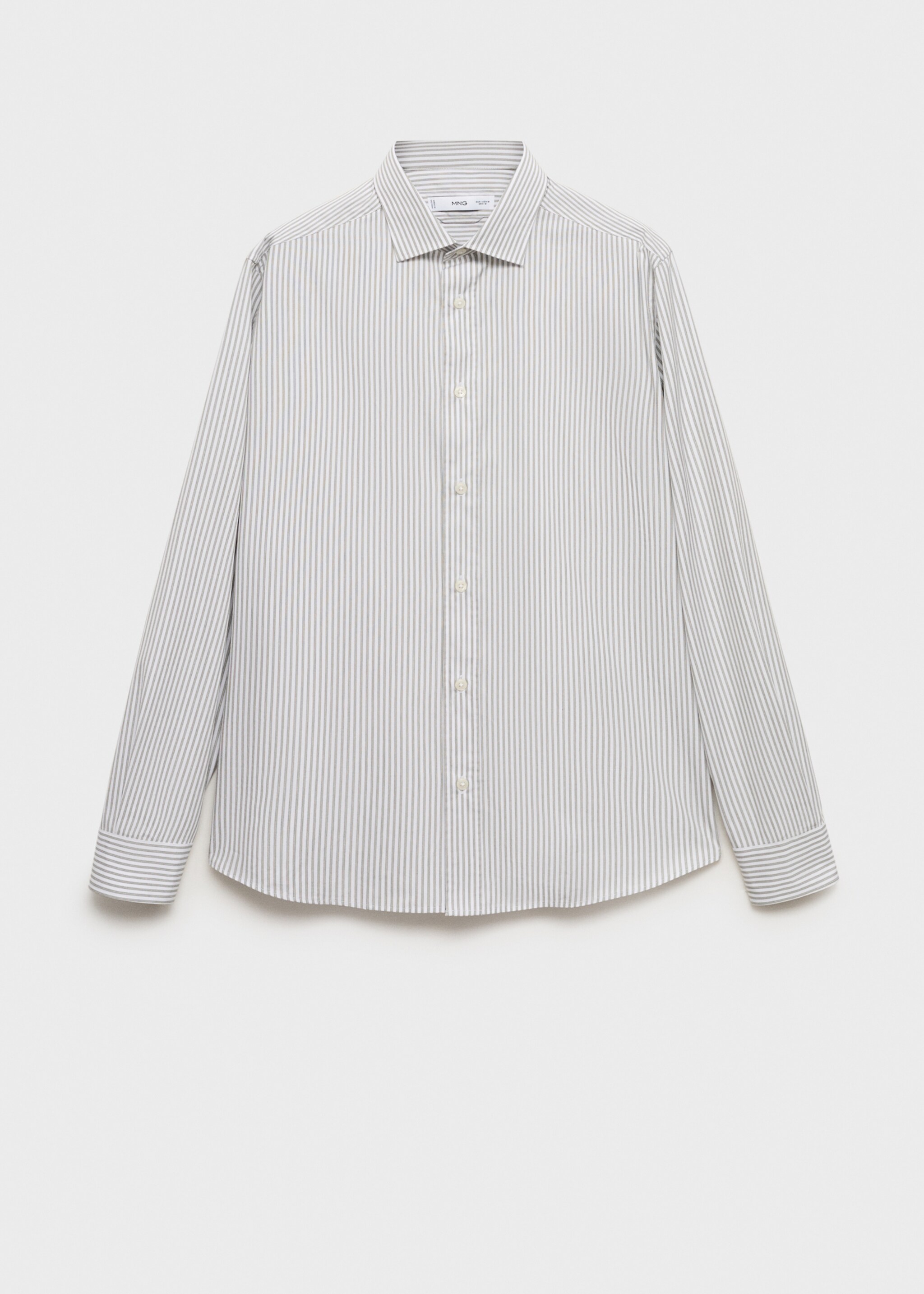 Regular fit striped cotton shirt - Article without model