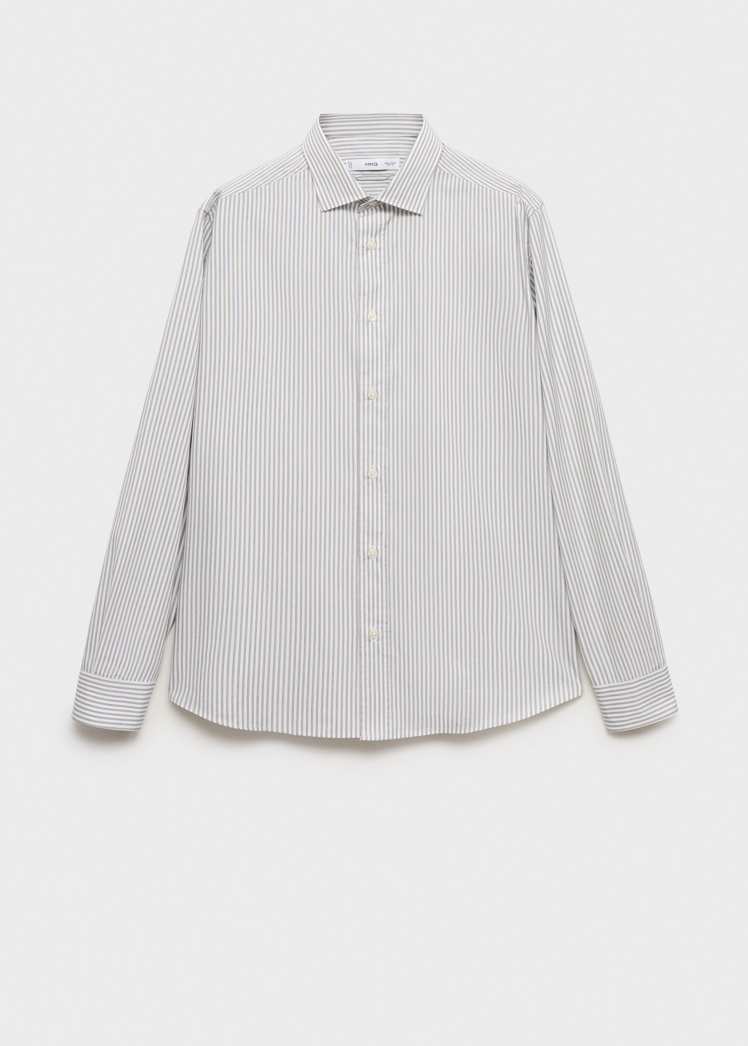 Regular fit striped cotton shirt - Article without model