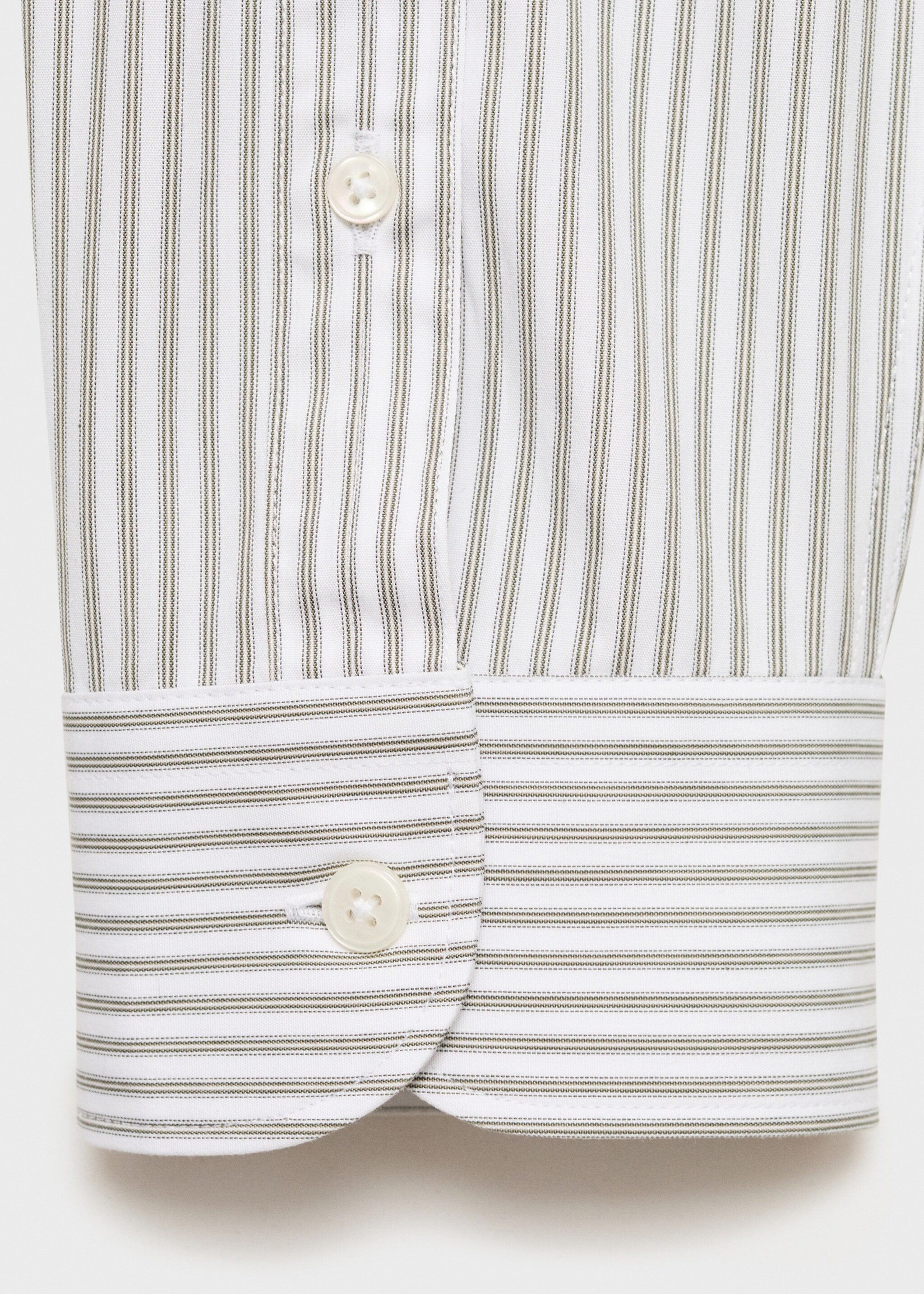 Regular fit striped cotton shirt - Details of the article 0