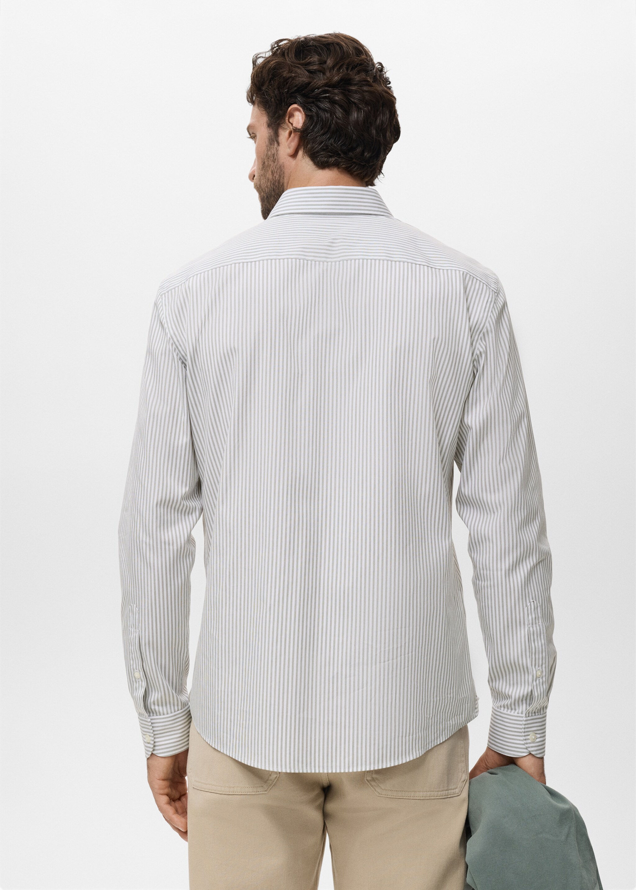 Chemise coton rayures regular-fit - Verso de l’article