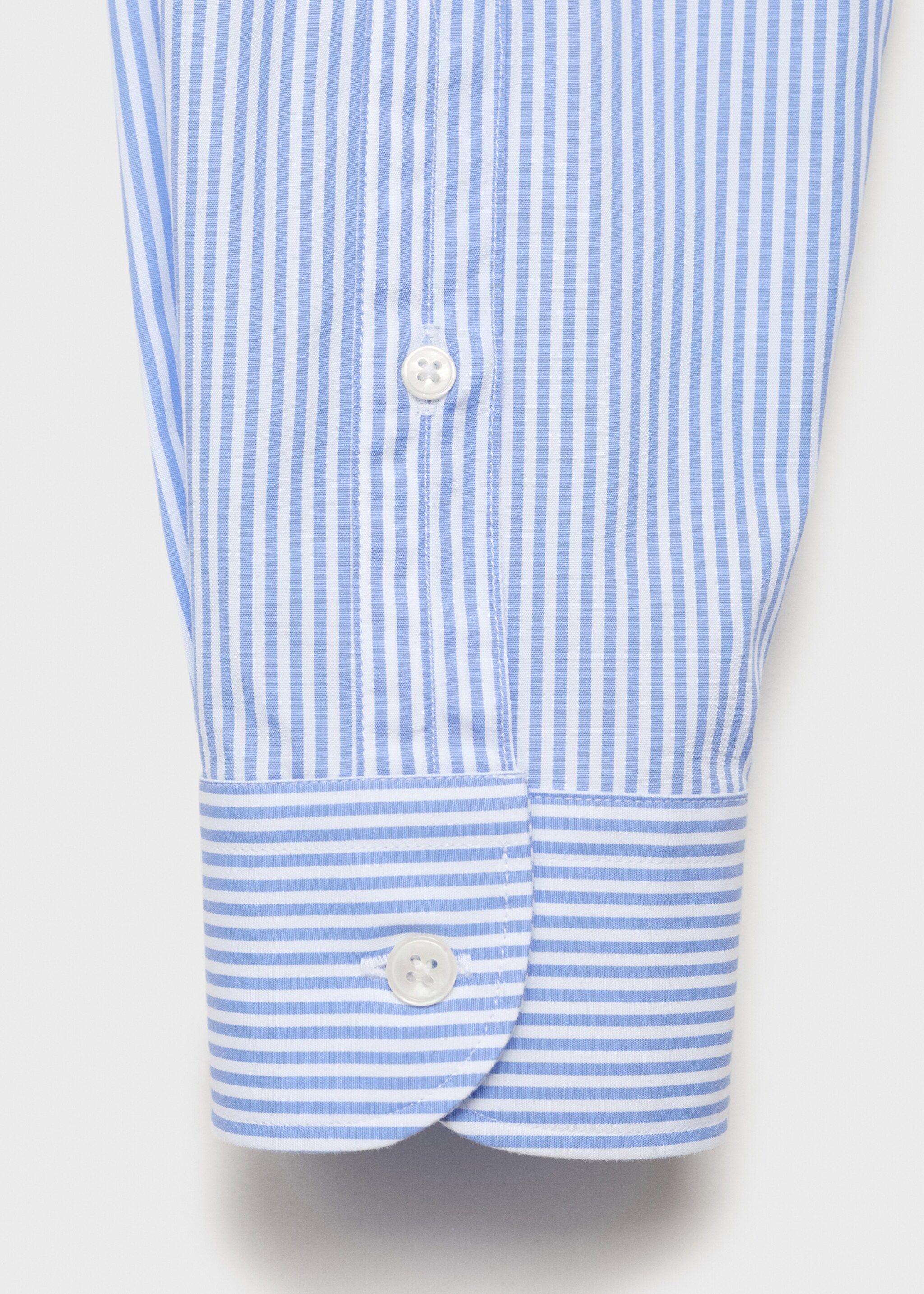 Regular fit striped cotton shirt - Details of the article 0