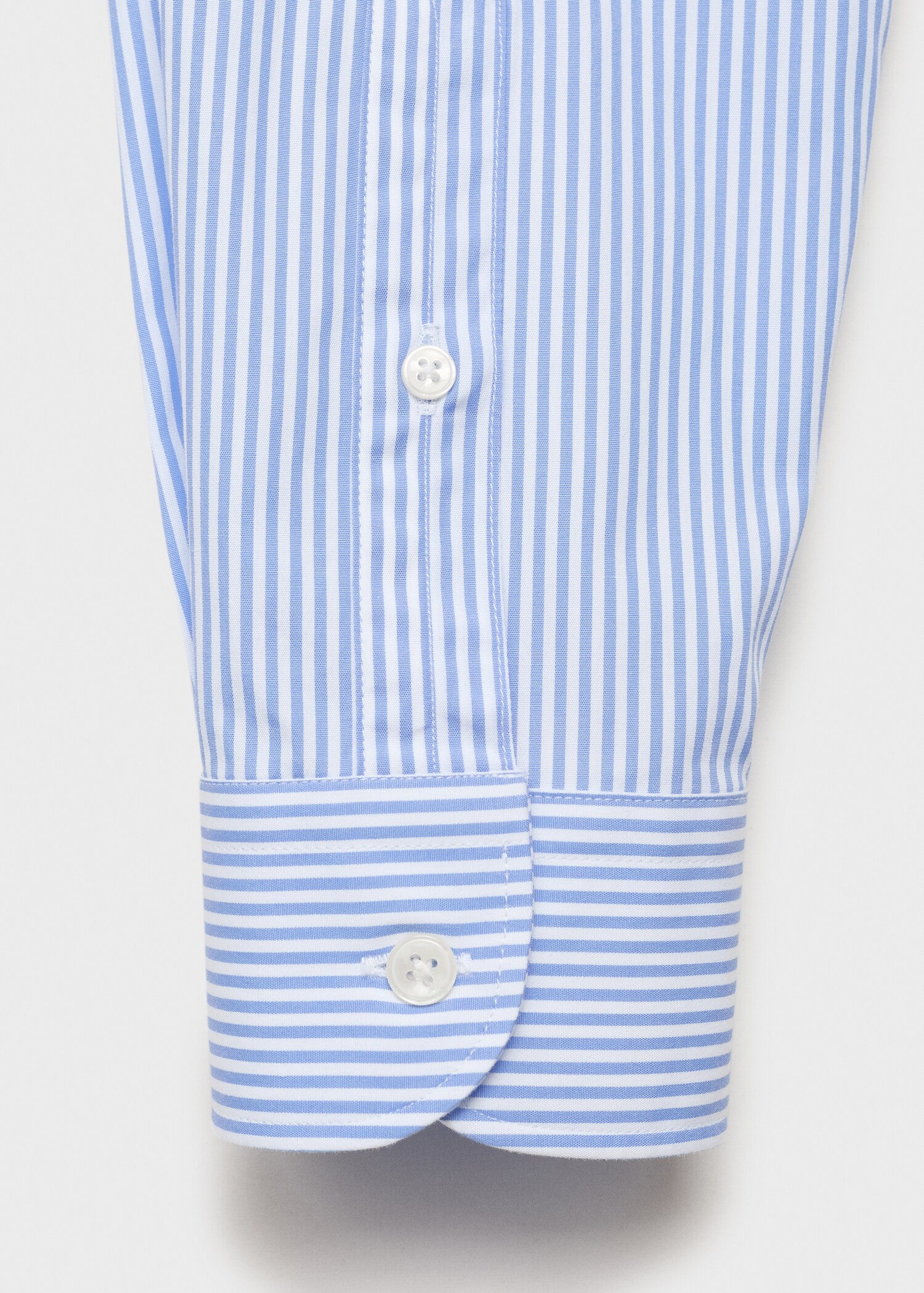 Regular fit striped cotton shirt - Details of the article 0