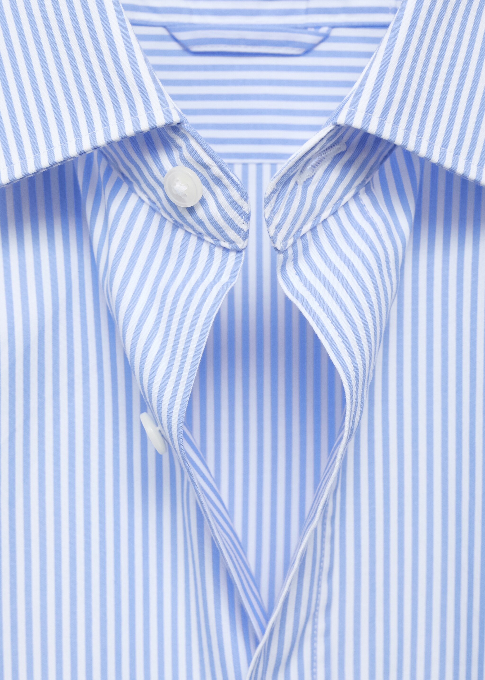 Regular fit striped cotton shirt - Details of the article 8