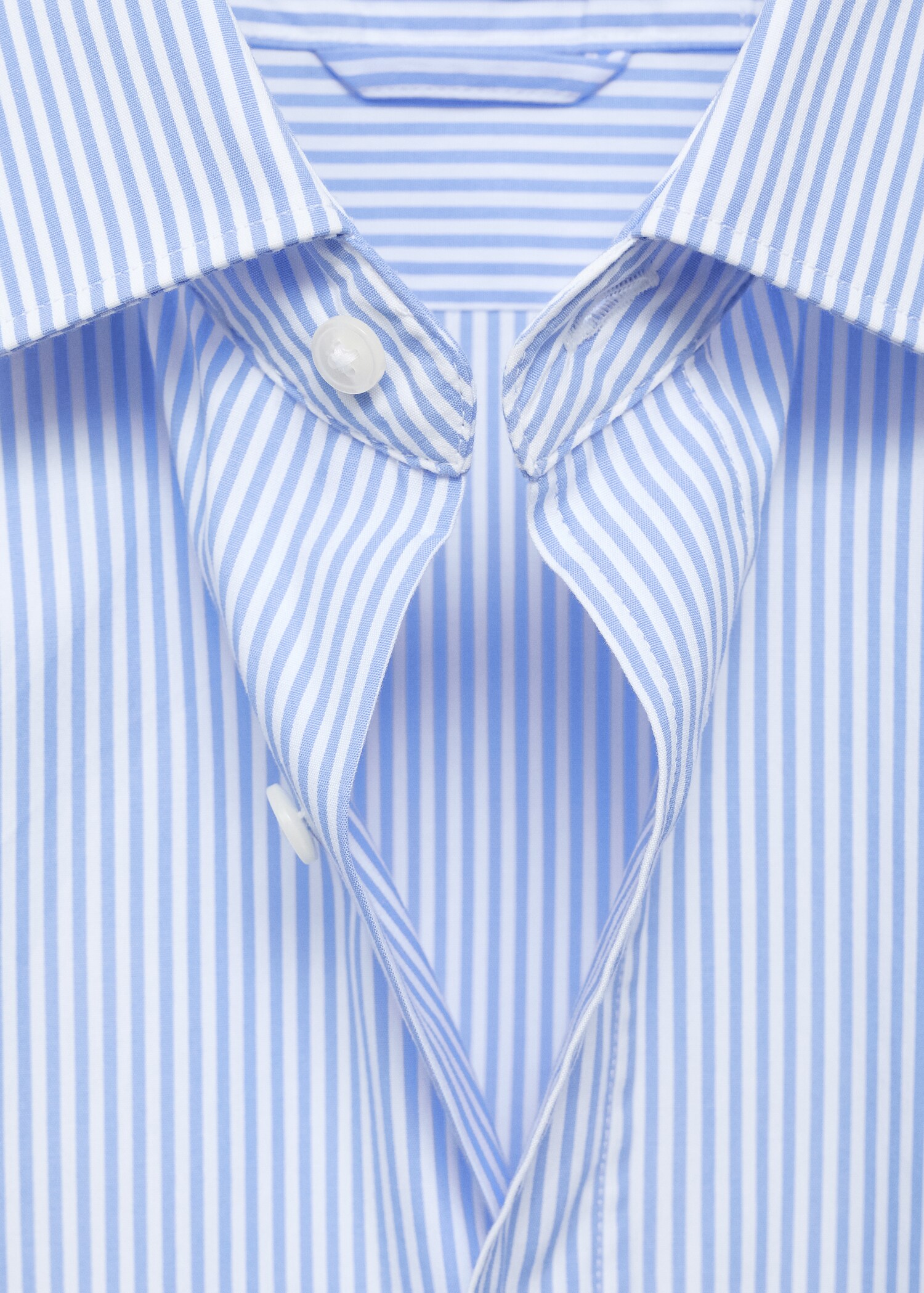 Regular fit striped cotton shirt - Details of the article 8