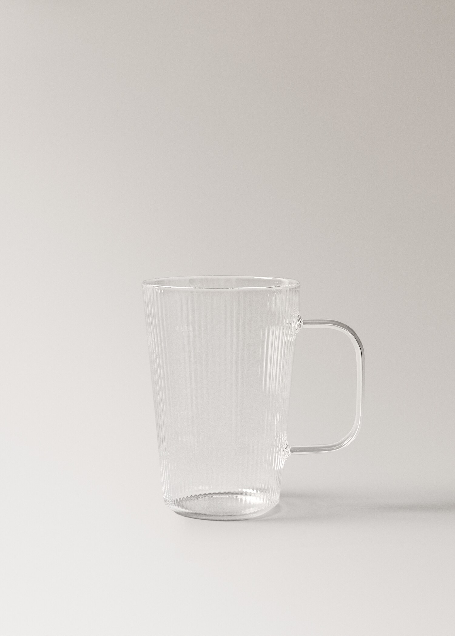 Borosilicate mug with embossed stripes - Προϊόν χωρίς μοντέλο